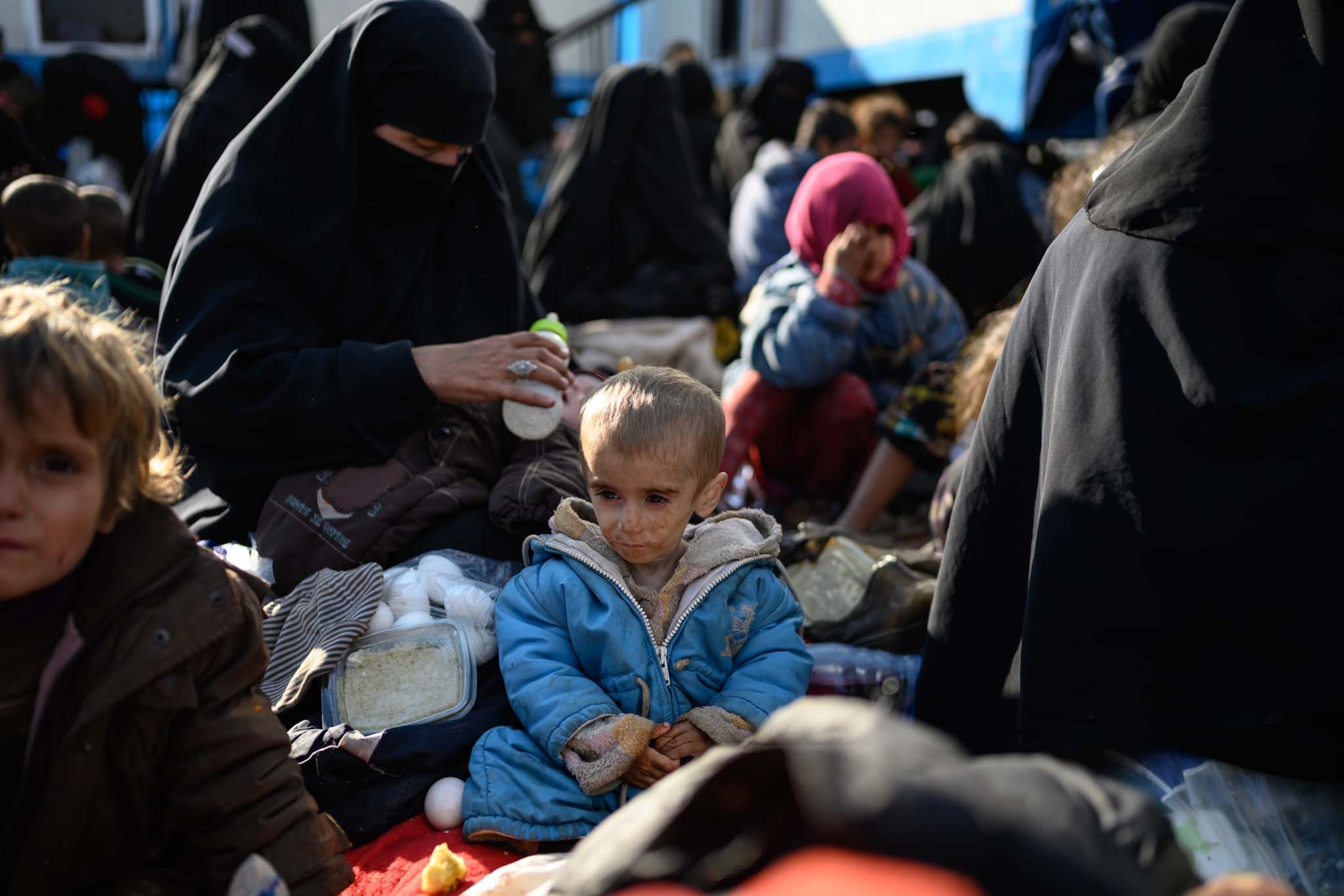 women and children of ISIS fighters