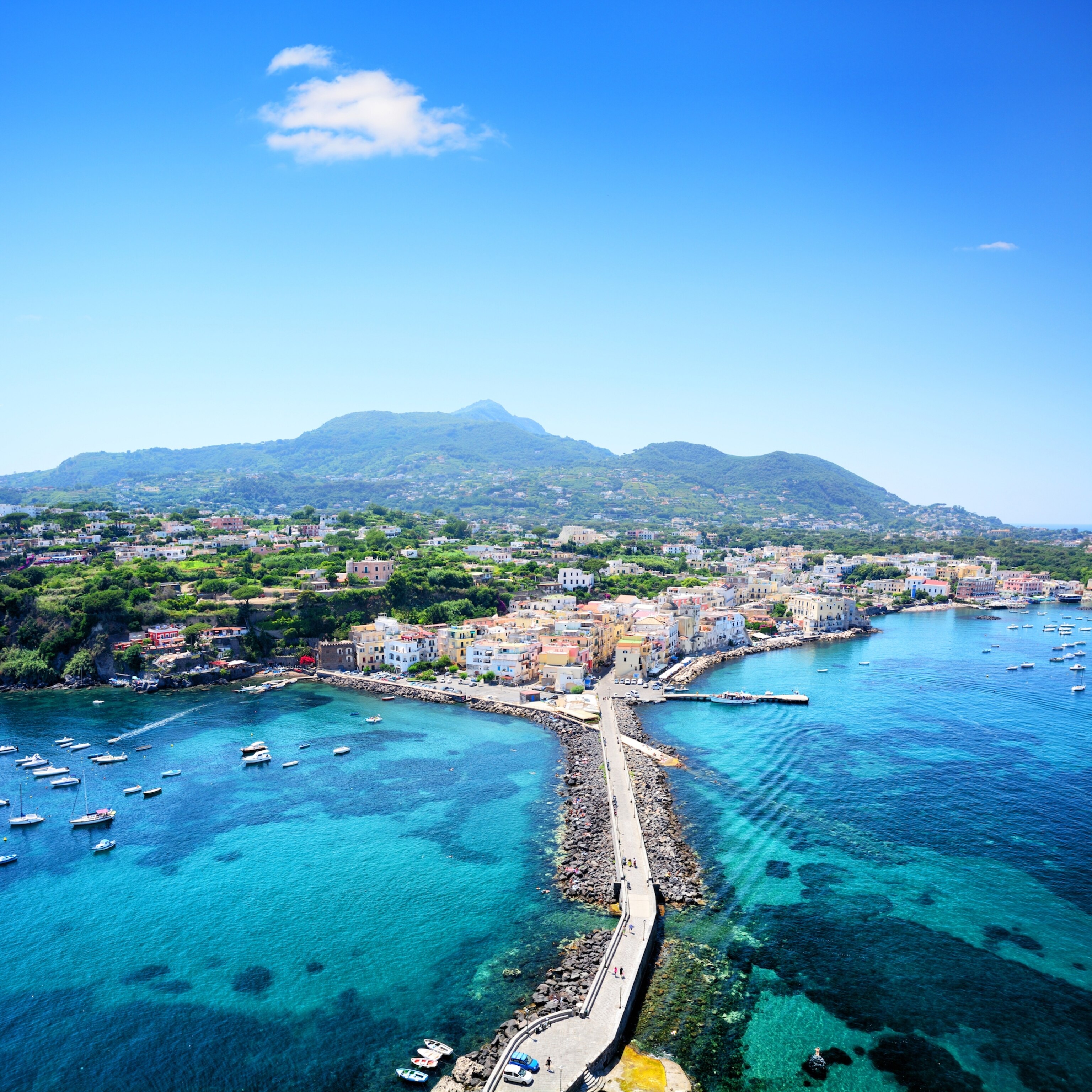 Ischia Italy aerial