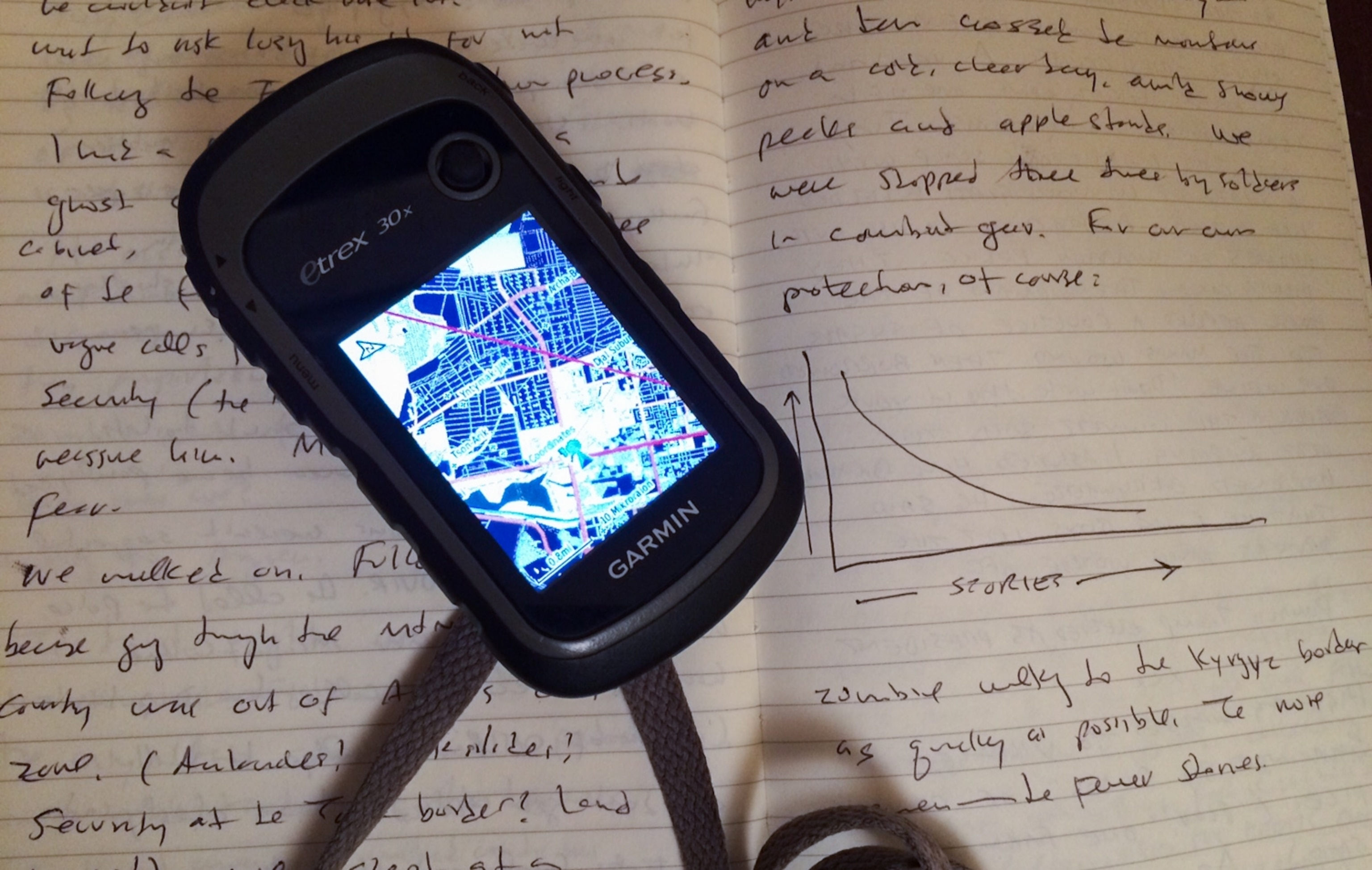 “Paul carries a GPS mapping device (photo above) that determines and records his position every 15 seconds.” The Out of Eden Walk’s chief cartographer, Jeff Blossom explained what it takes to map Salopek’s steps — all 10,062,044 he’d taken up to December 2016.