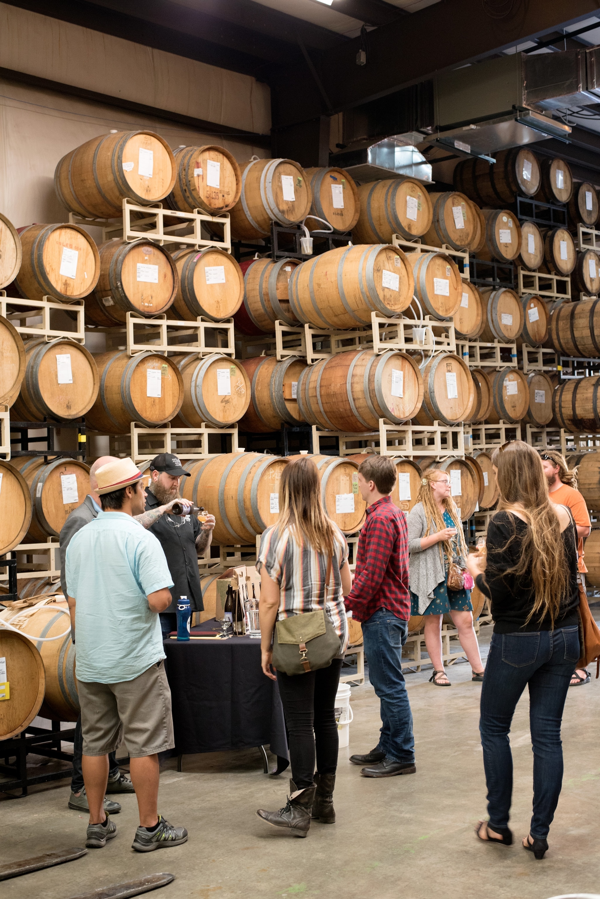 the taproom at Wicked Weed Brewing in Asheville, North Carolina