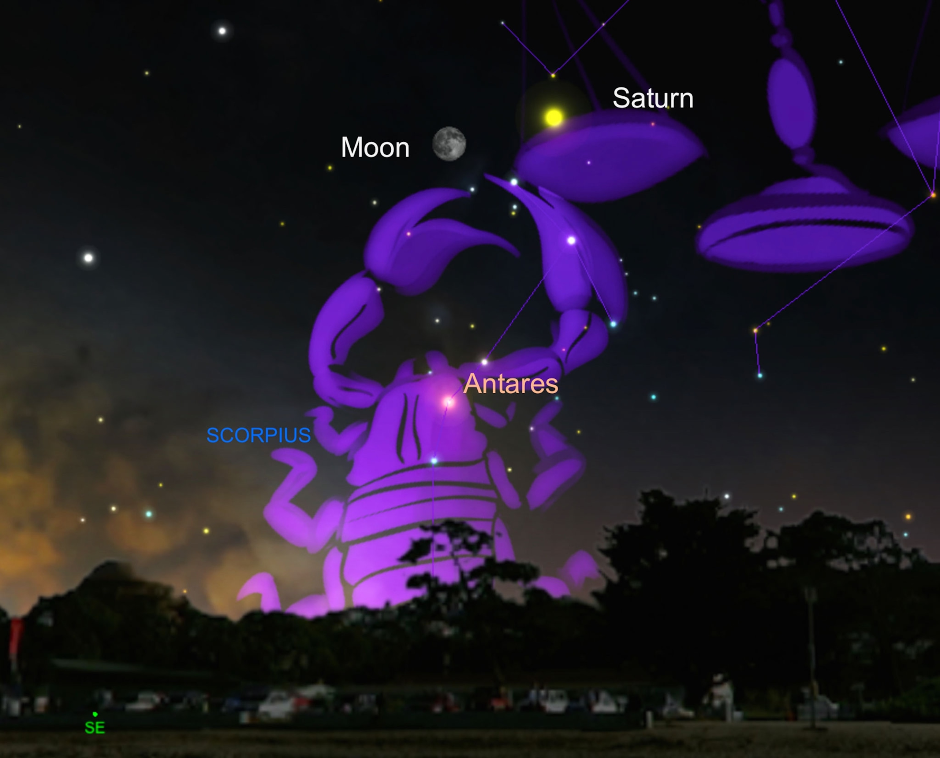 Scorpius constellation