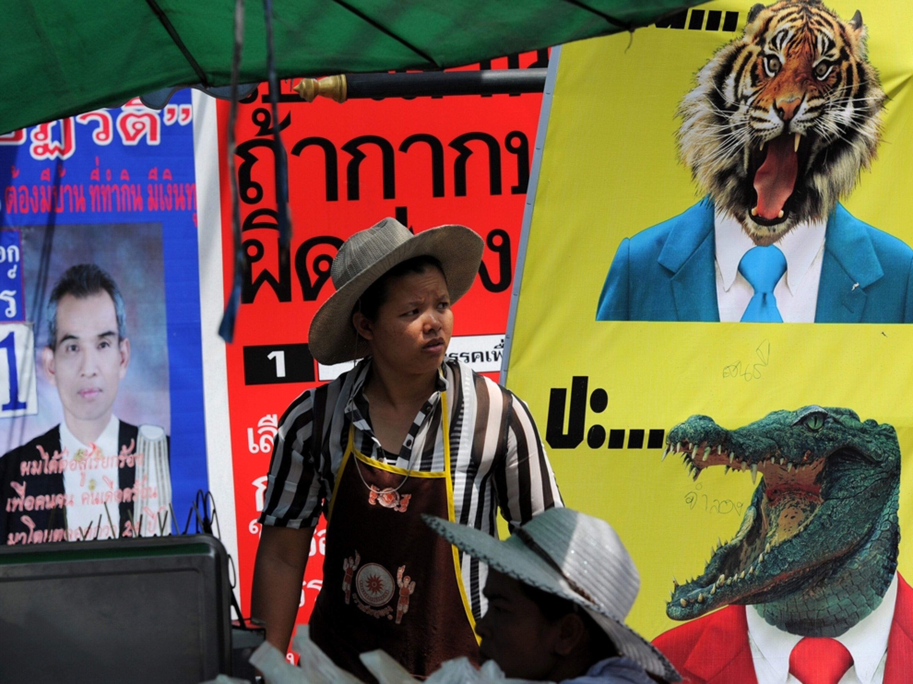 Thai street food vendor