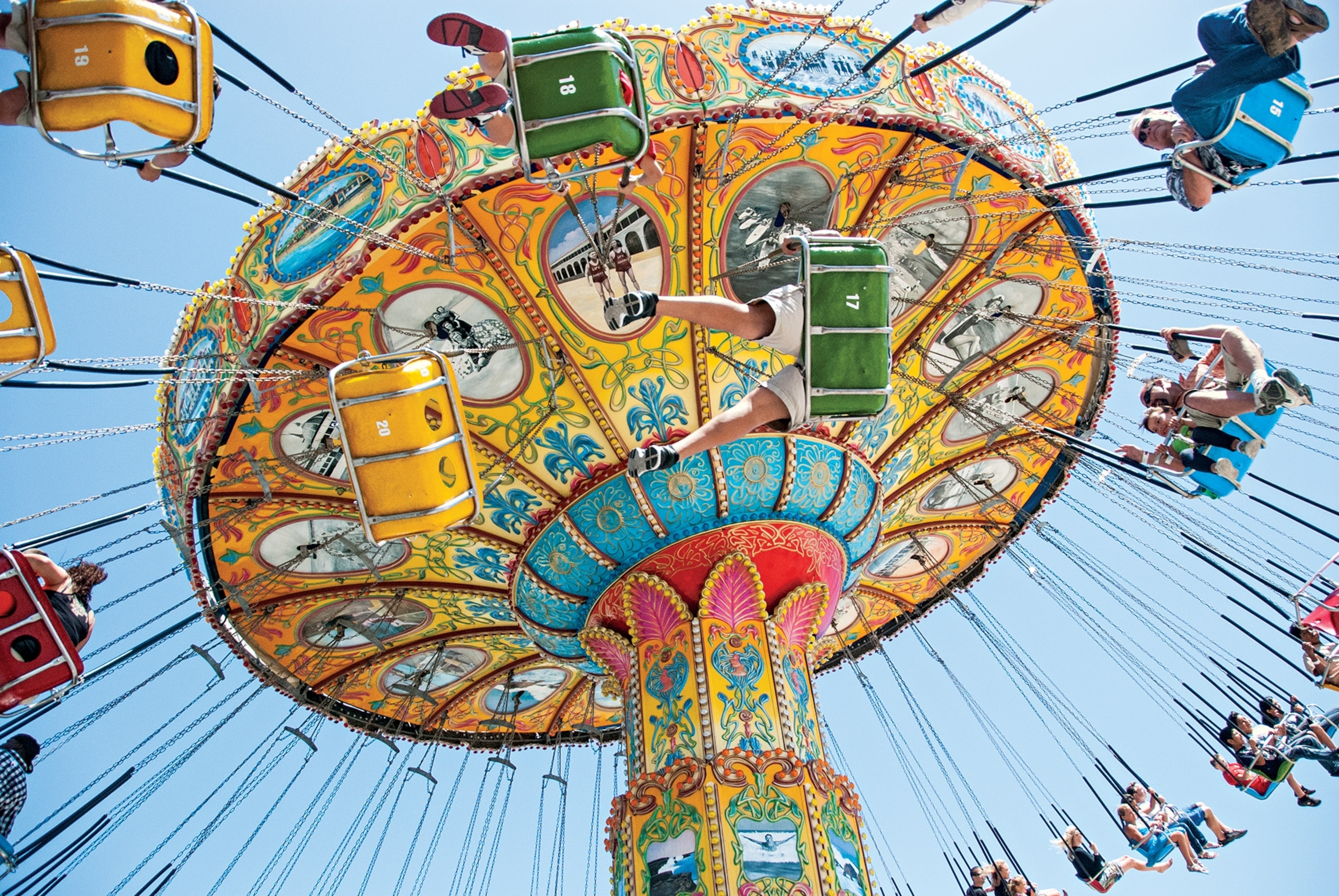 a giant swing in Santa Cruz, California