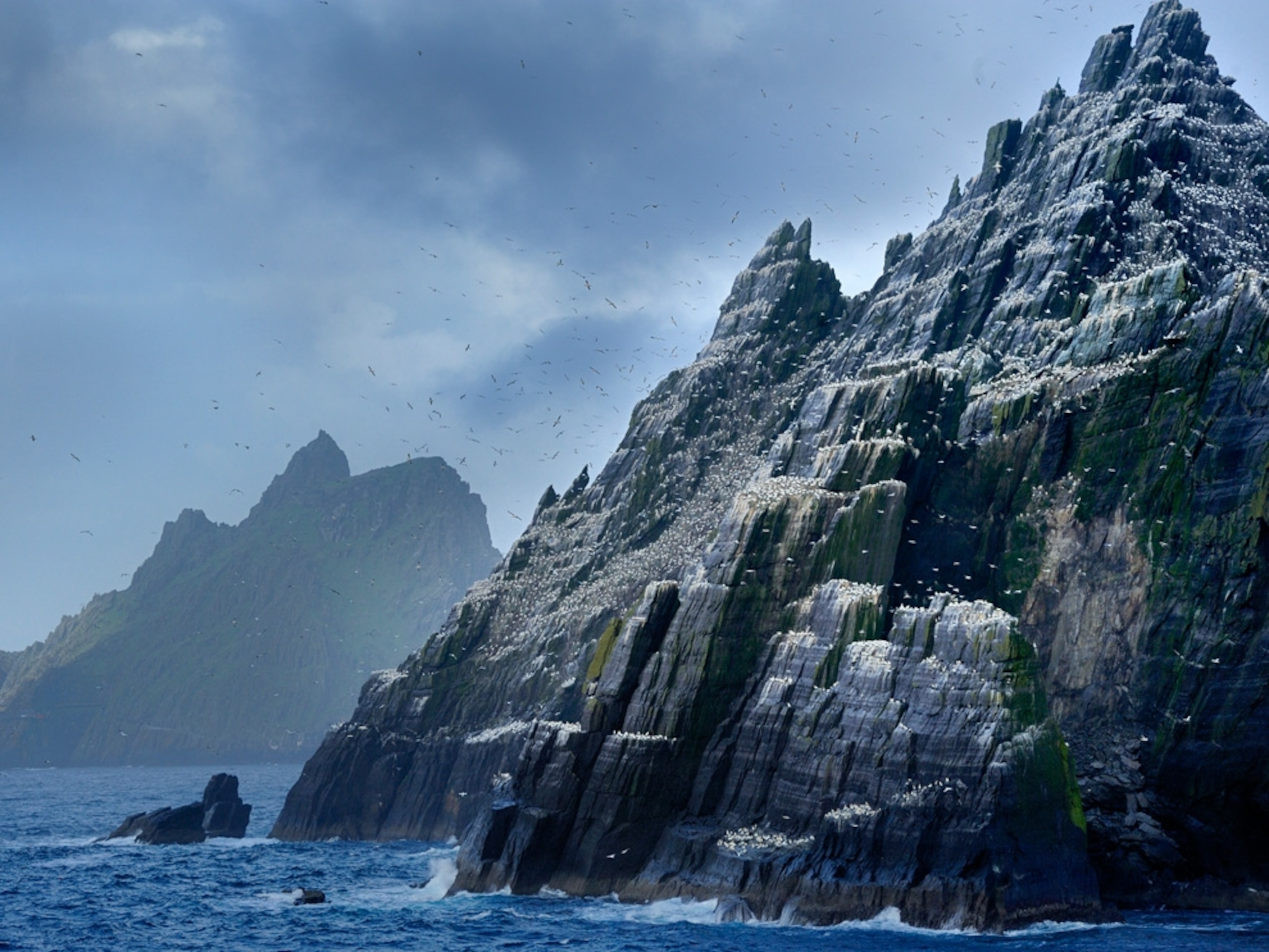 Craggy rocks on Ireland's coast