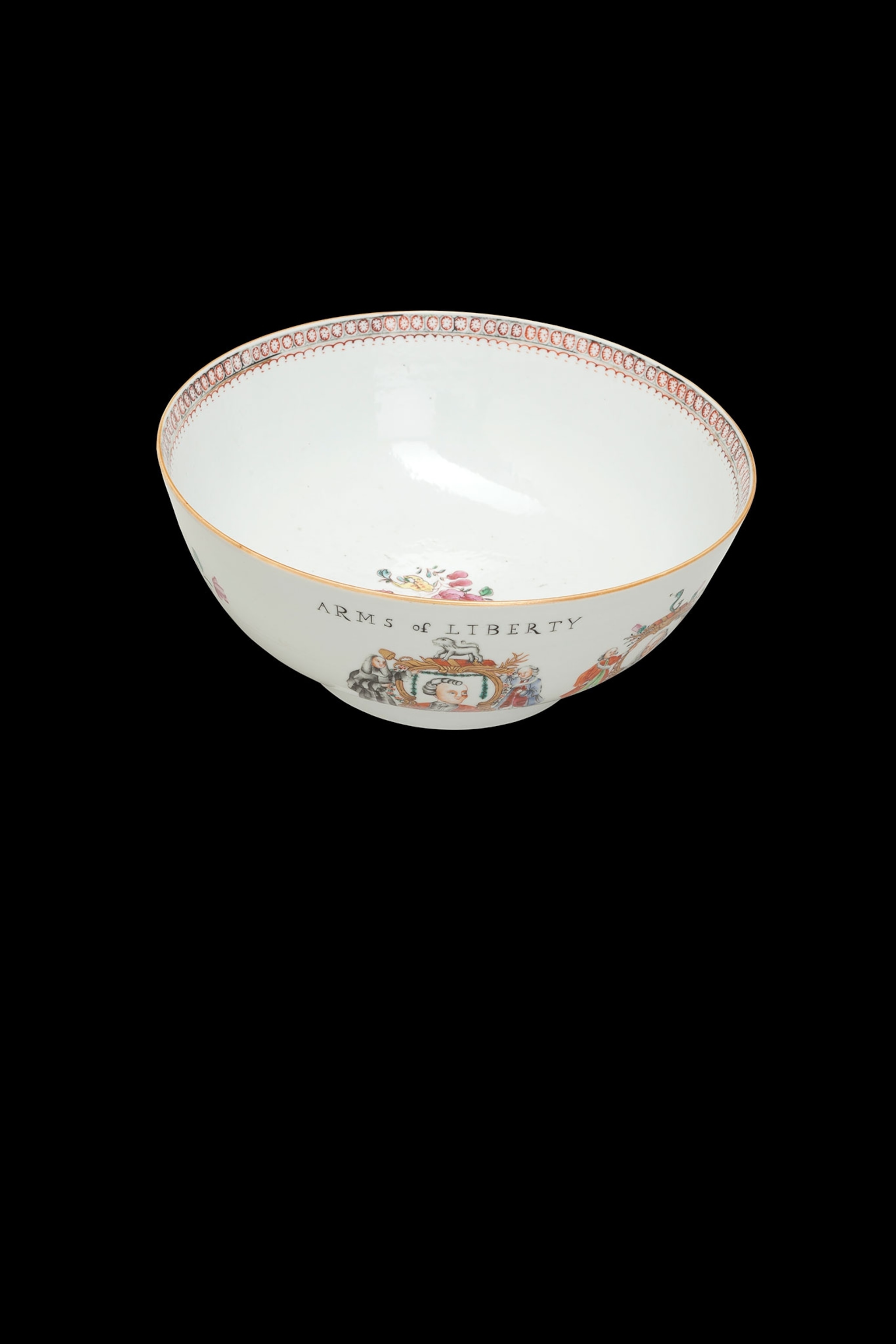 Arms of Liberty punch bowl