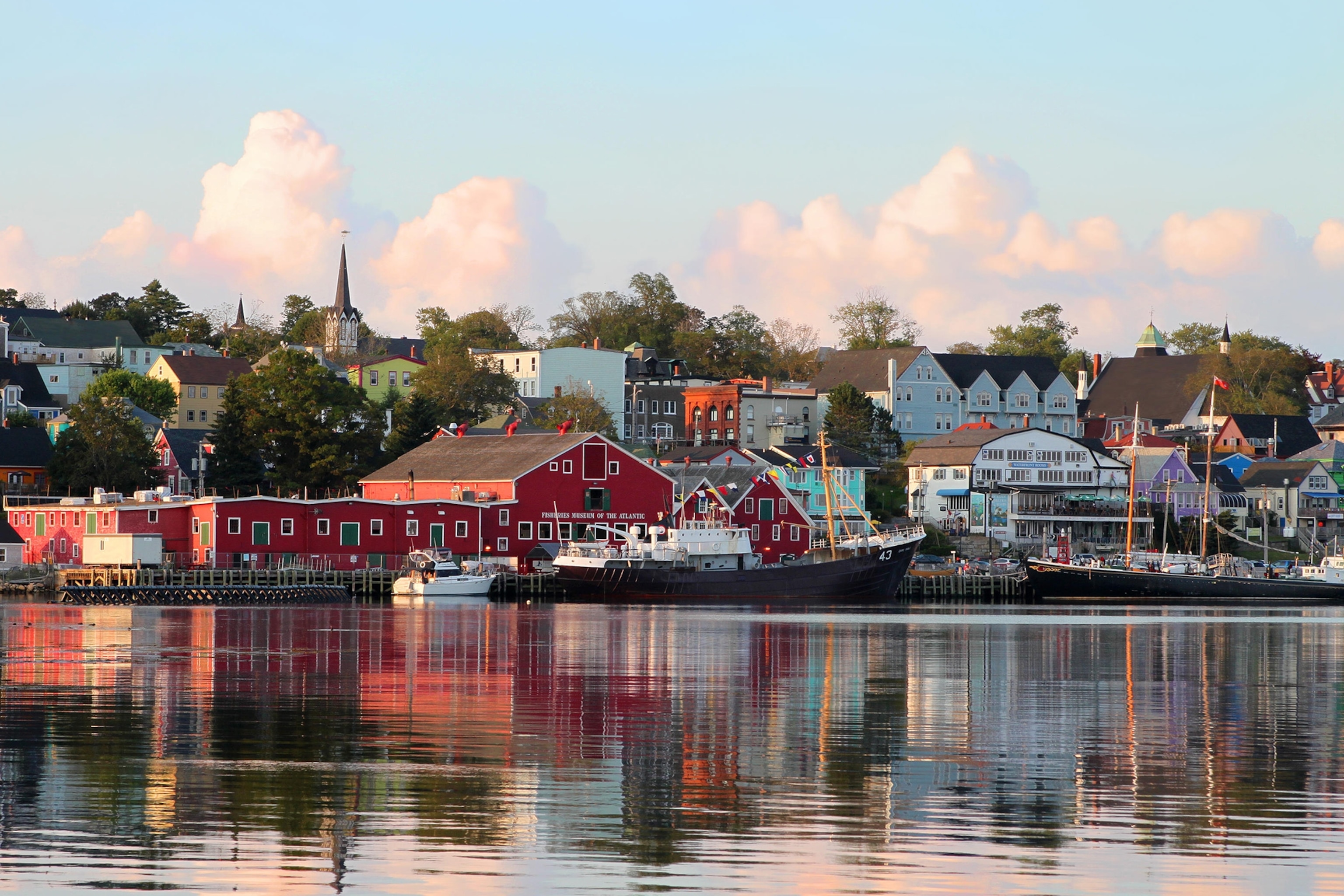the harbor in Lunenburg, Canada