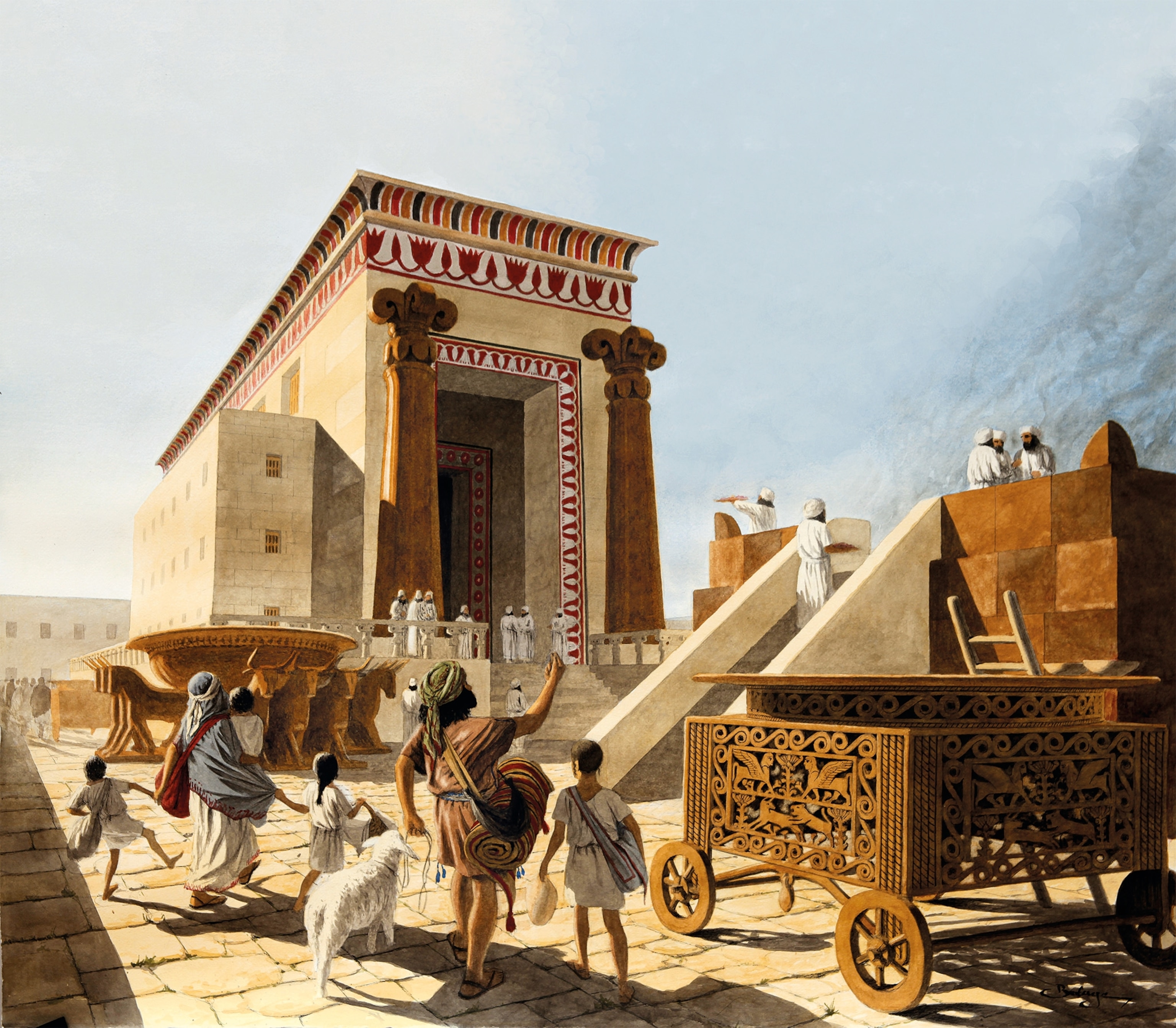 The Temple of Jerusalem is pictured.