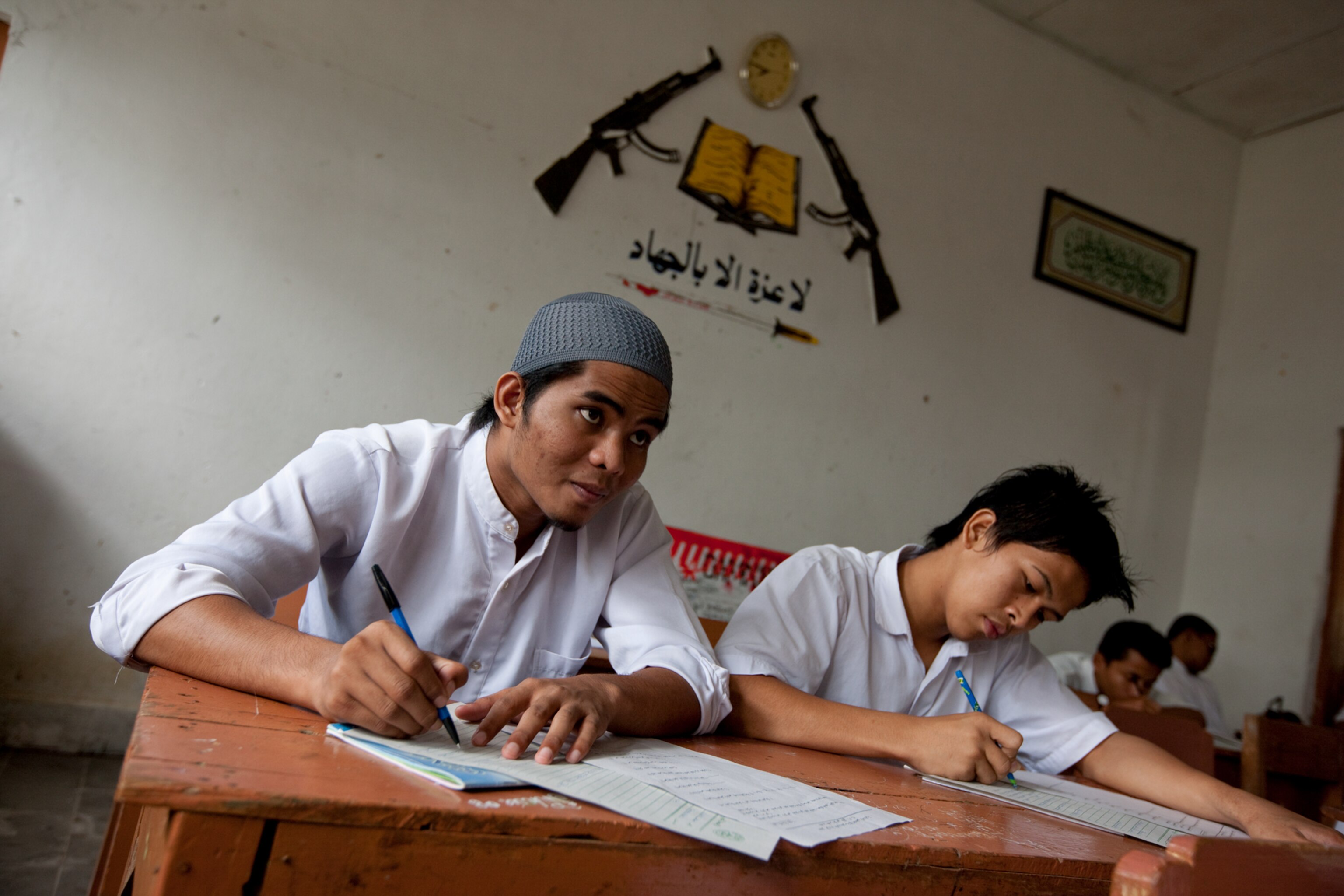 students at Pesantren Al-Mukmin, an Islamic boarding school in the village of Ngruki
