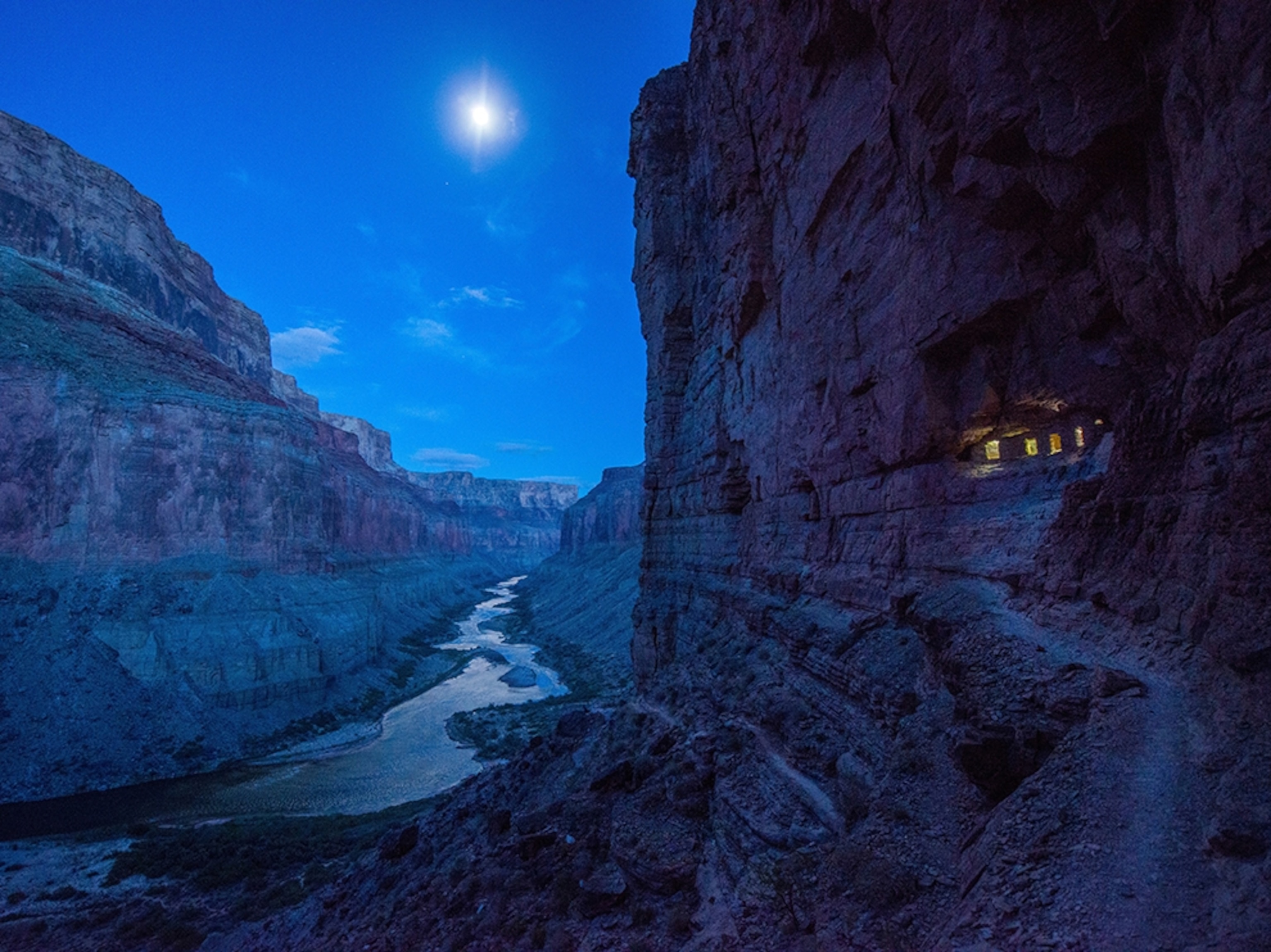 night time view in Grand Canyon