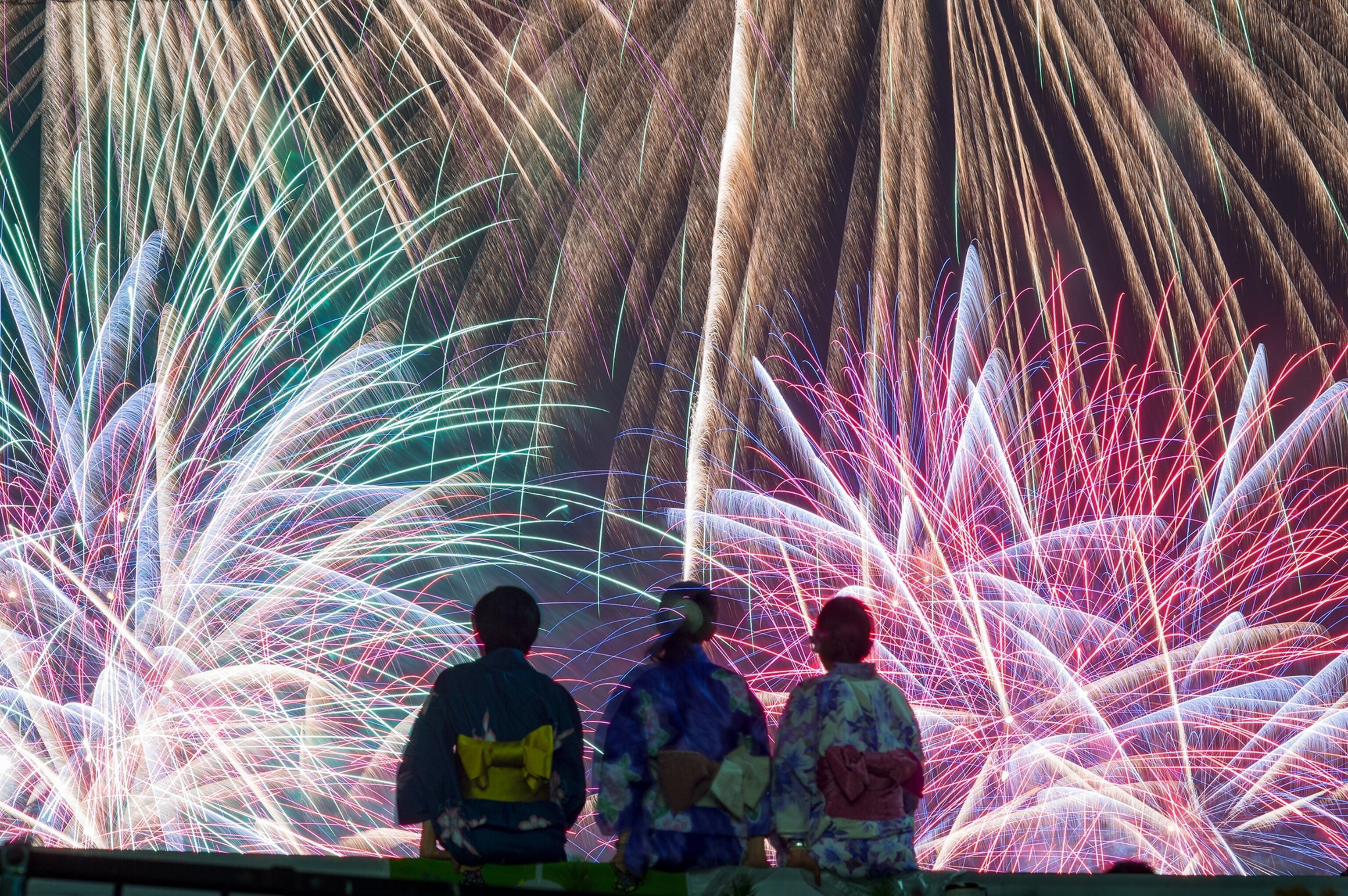 fireworks in Japan