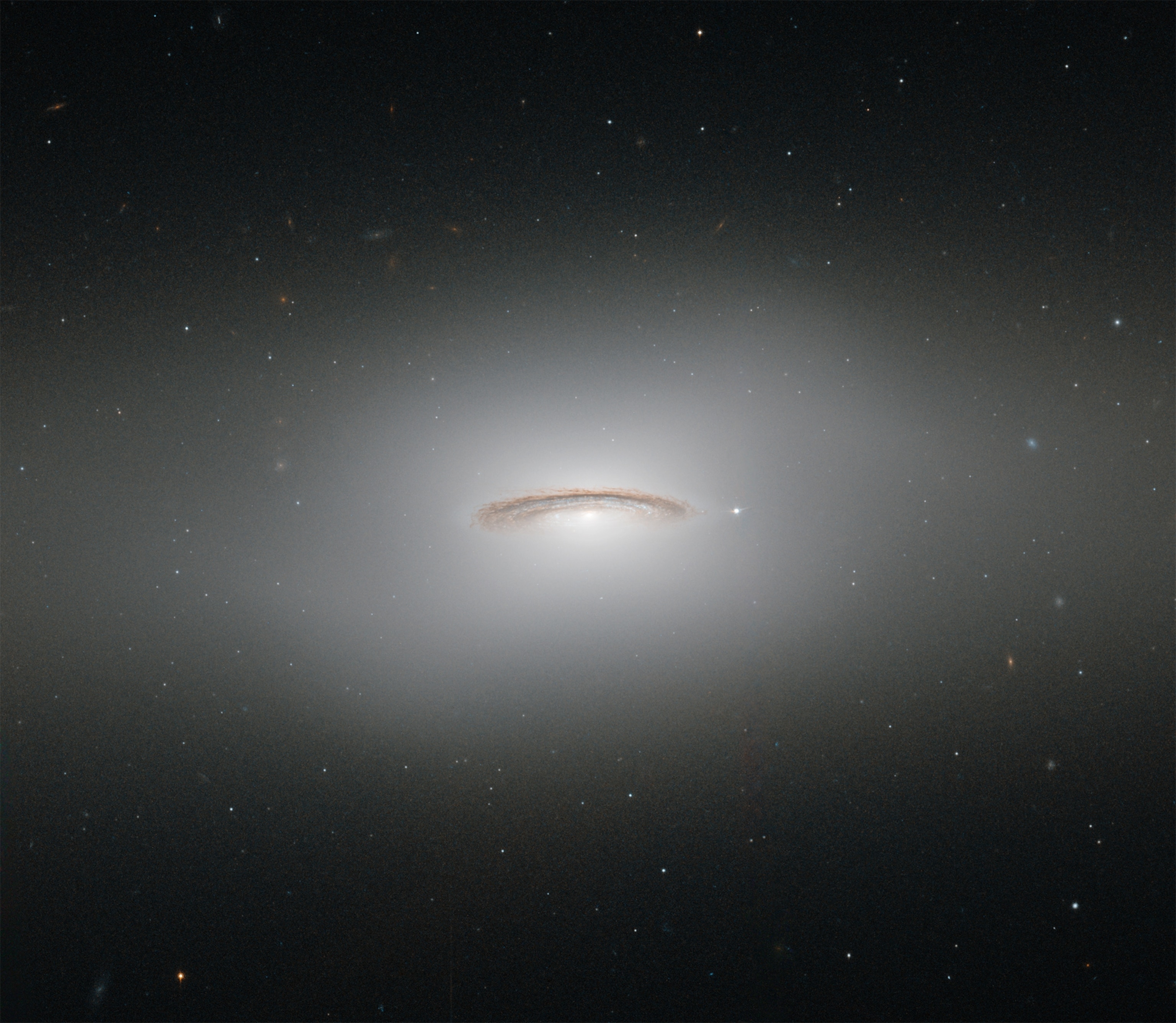 galaxy NGC 4526, one of the brightest lenticular galaxies.
