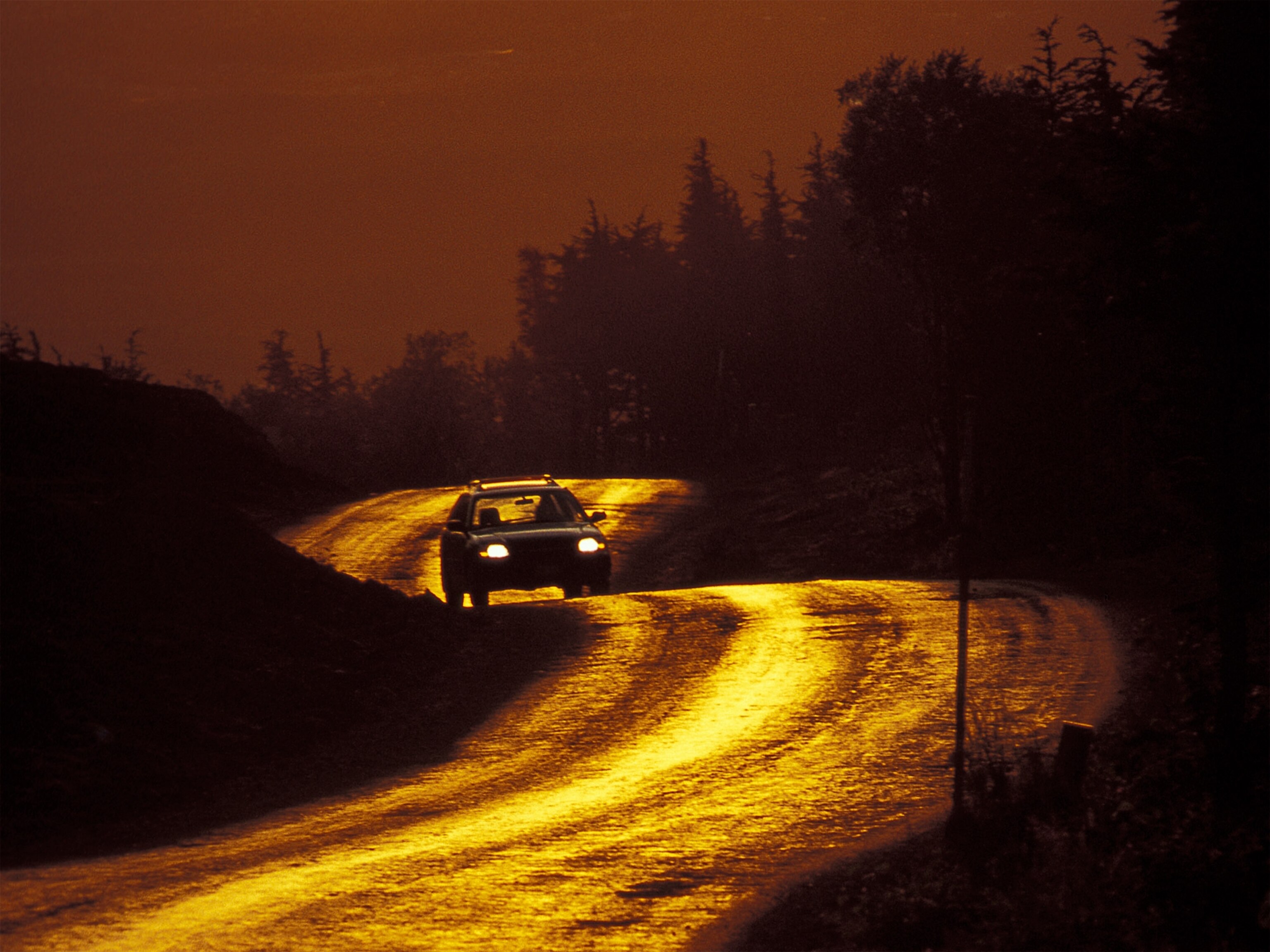 A car near Anchorage, Alaska.
