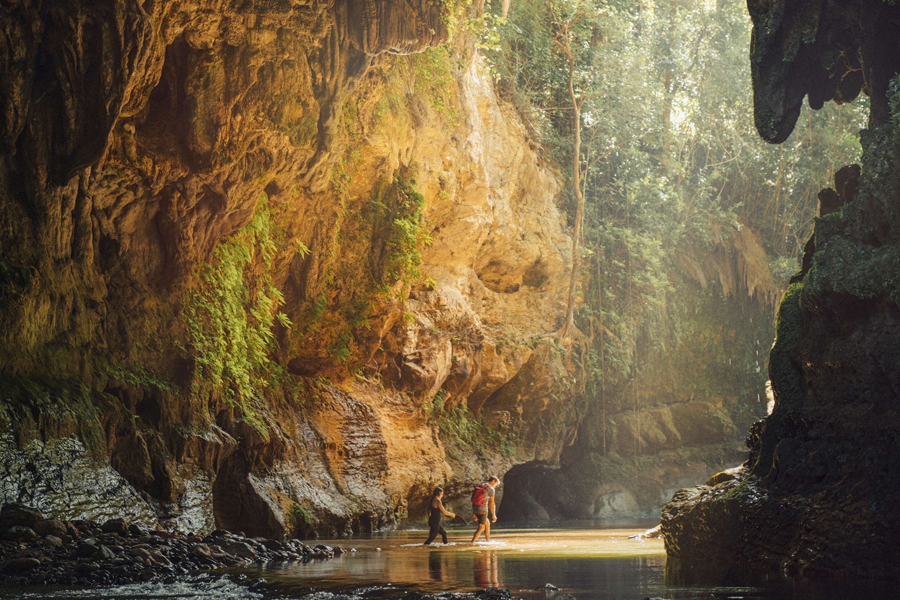 Río Tanamá running through a limestone cave near Utuado.