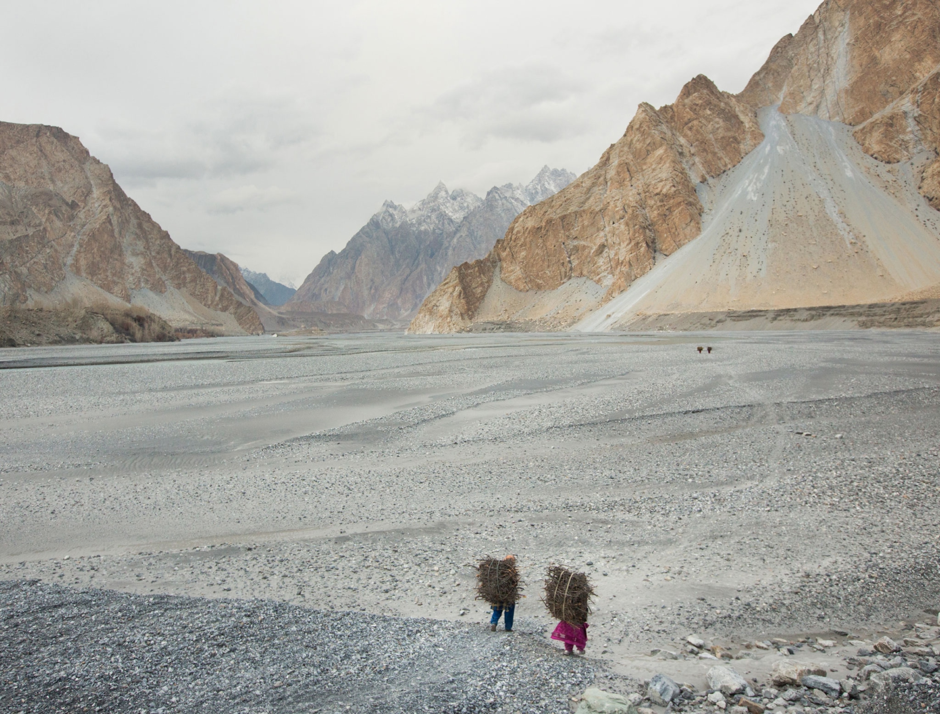 women in vast valley in Pakistan