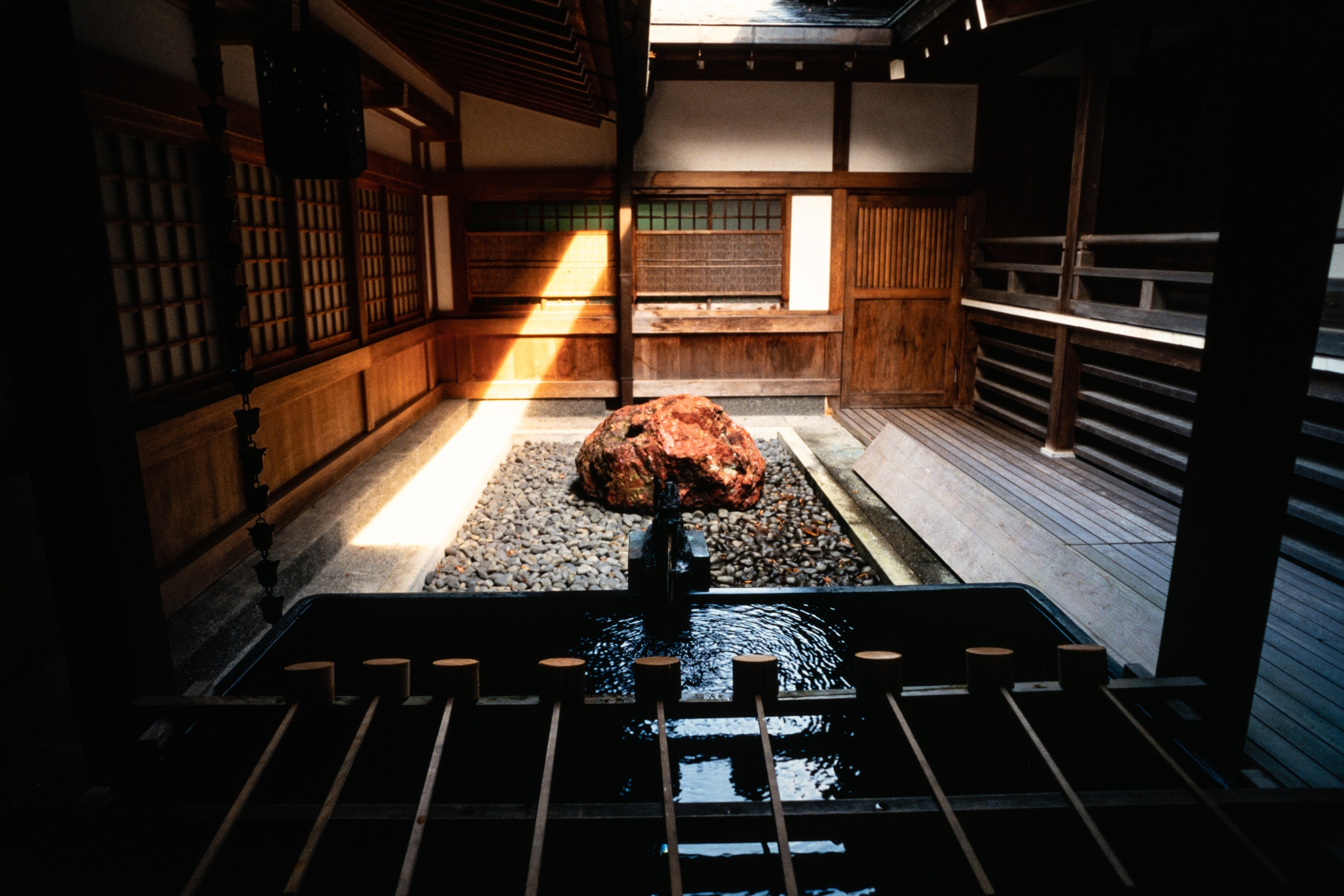 Image of the Ise Grand Shrine, at the inner shrine called Naiku, in Ise, Japan, November, 1988.