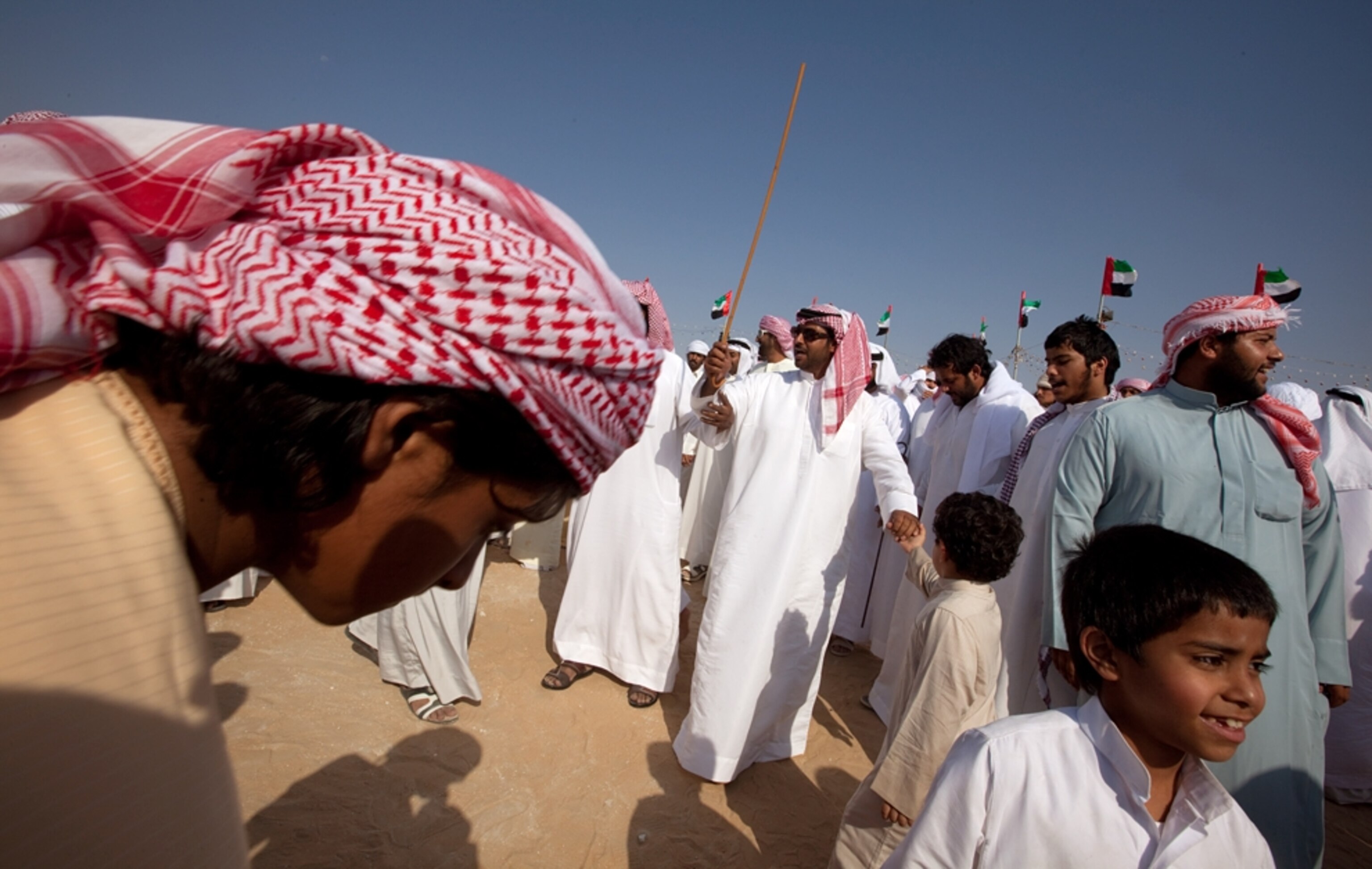 Owners of a winning camel celebrate