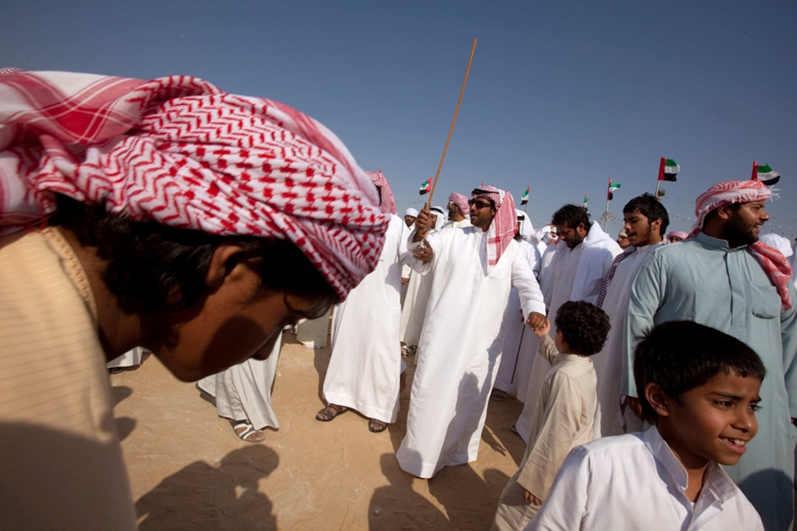 Owners of a winning camel celebrate