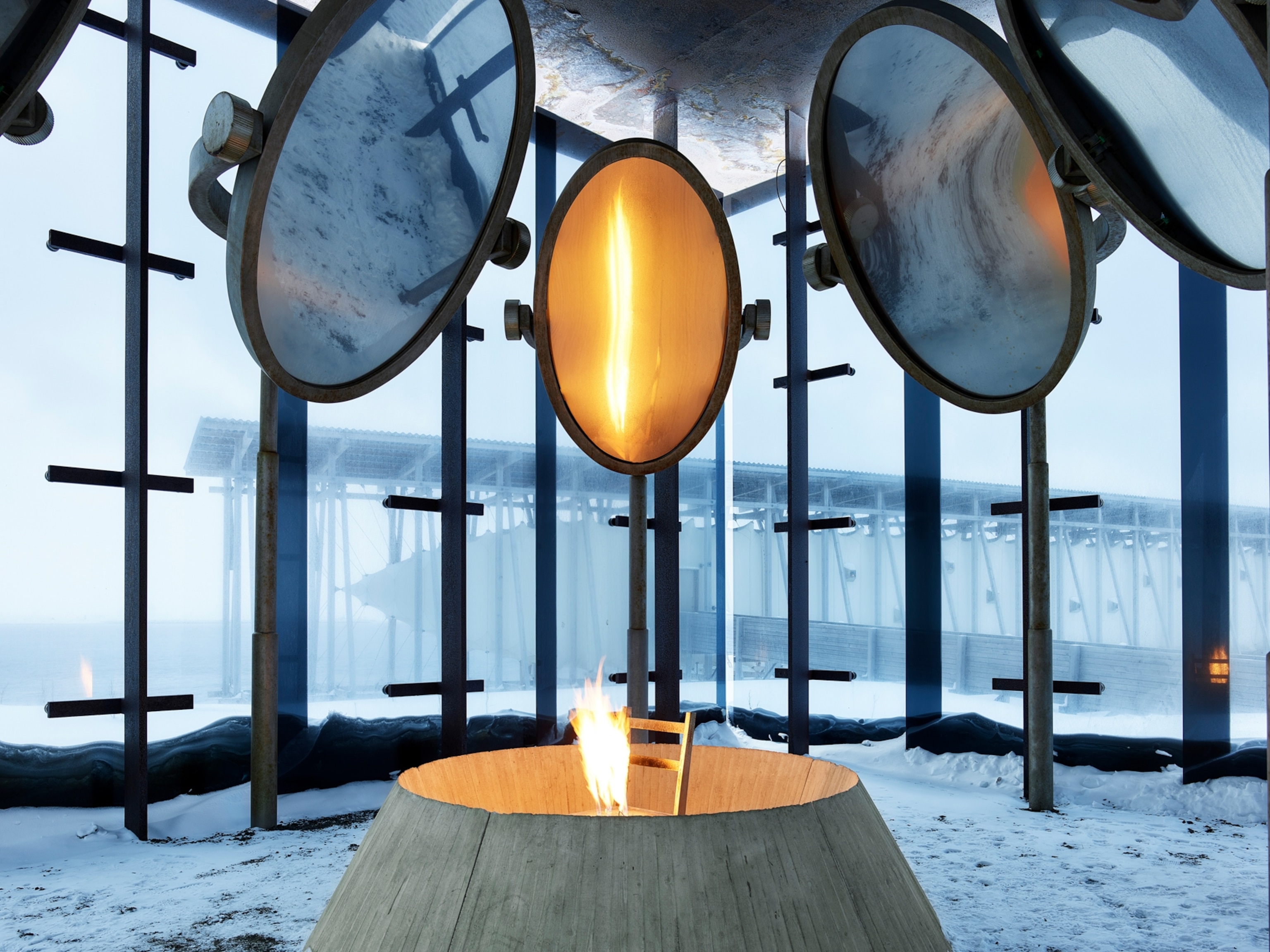 the Steilneset Memorial in Norway which marks the execution of several witches