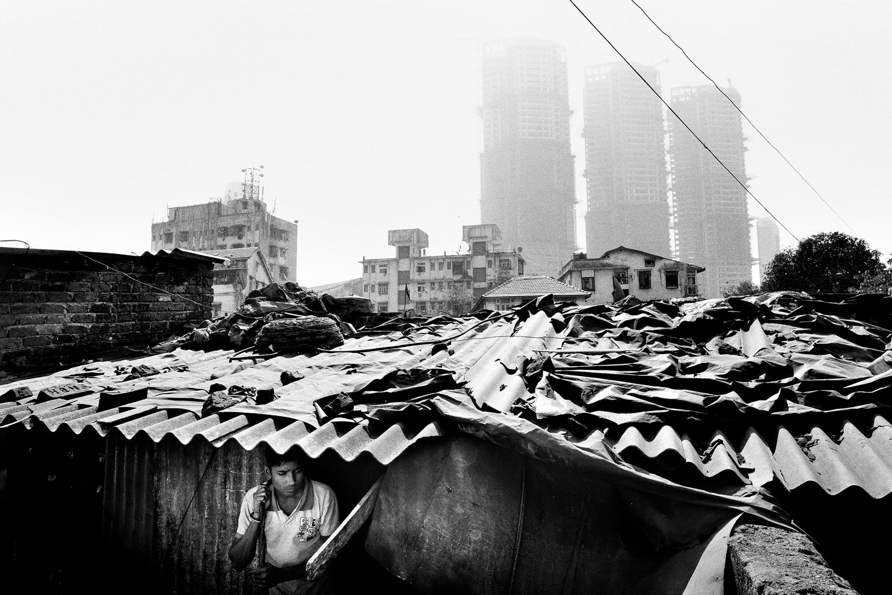 a slum in India