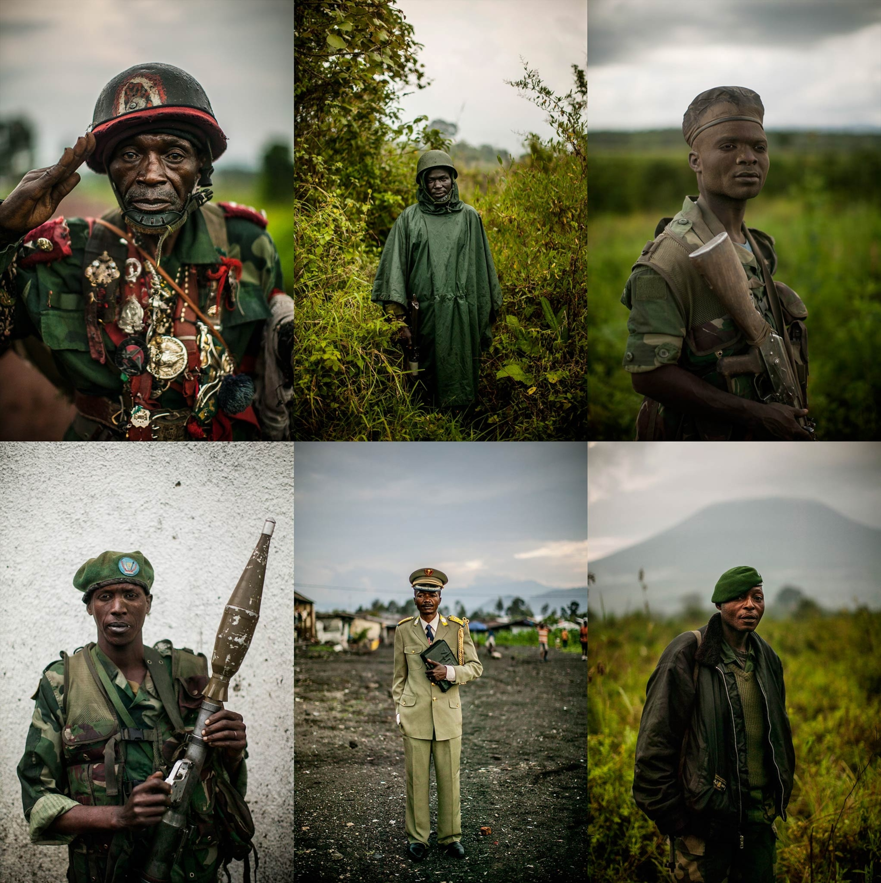 Congolese commandos celebrate as they advance up the mountainous road toward Bunagana, the last remaining stronghold of the M-23 rebels on Wednesday.(Pete Muller for the New York Times)