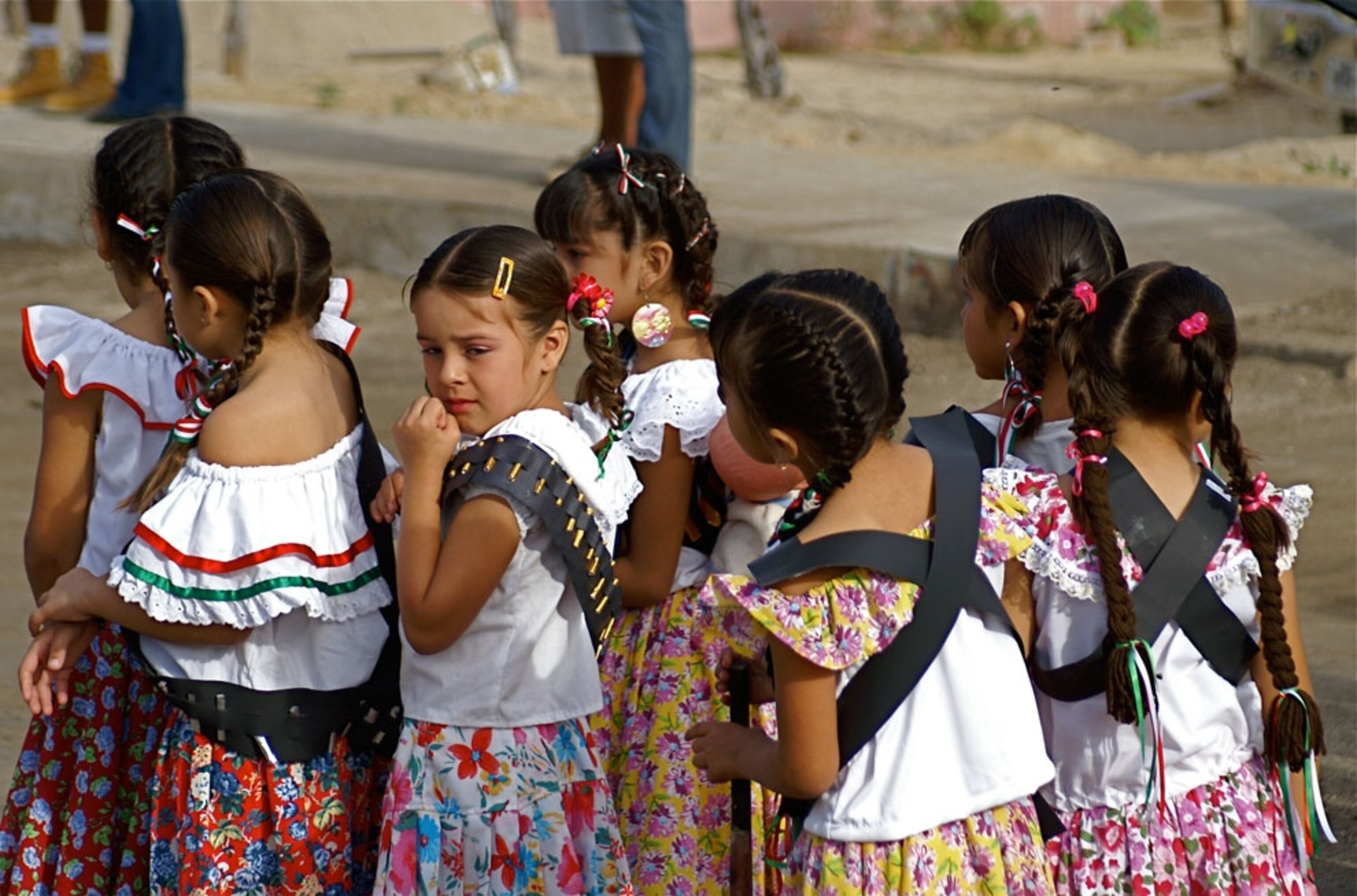 Group of children in El Cardonal, Mexico