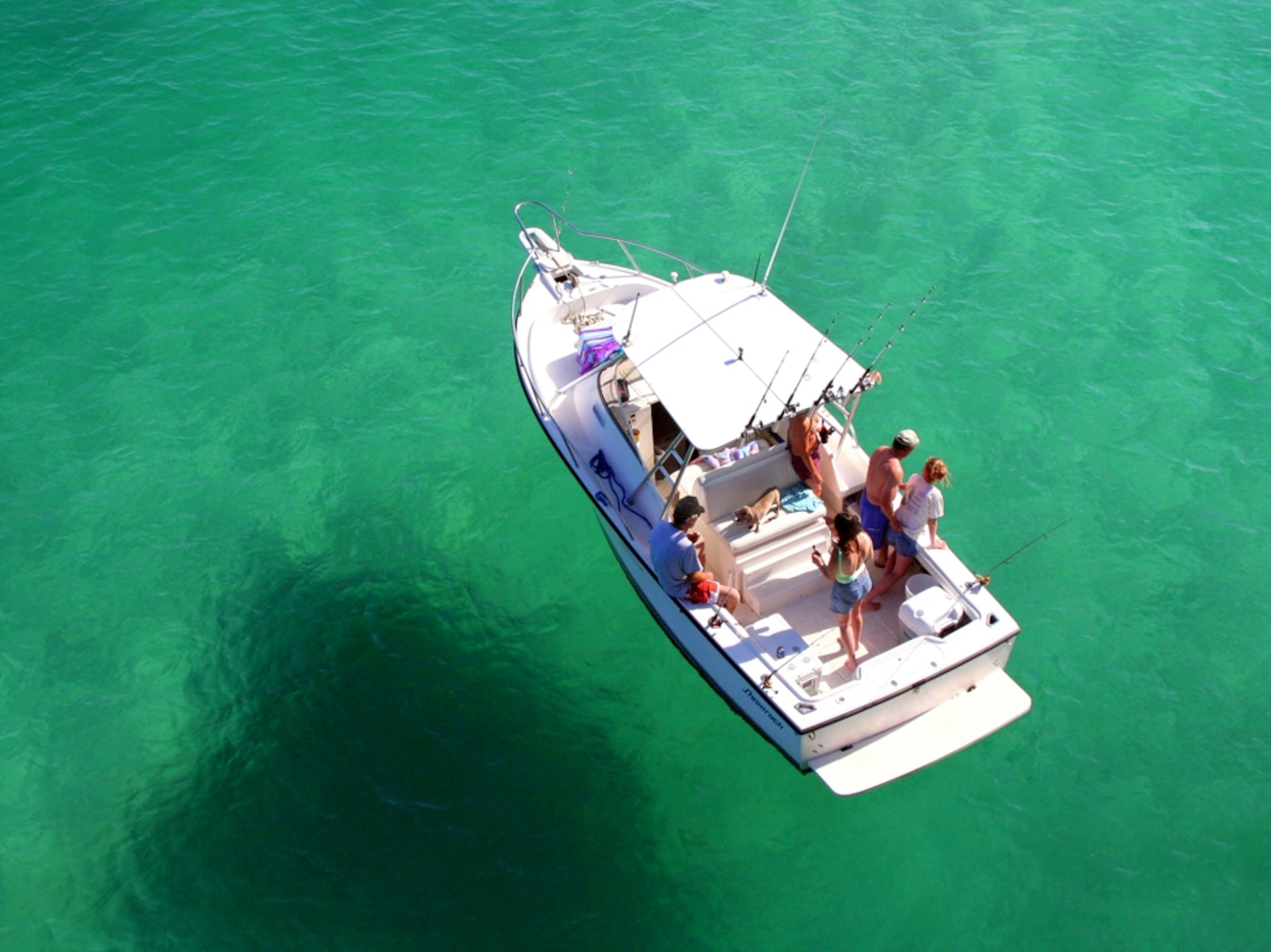 Fishing boat on the water in Destin Florida