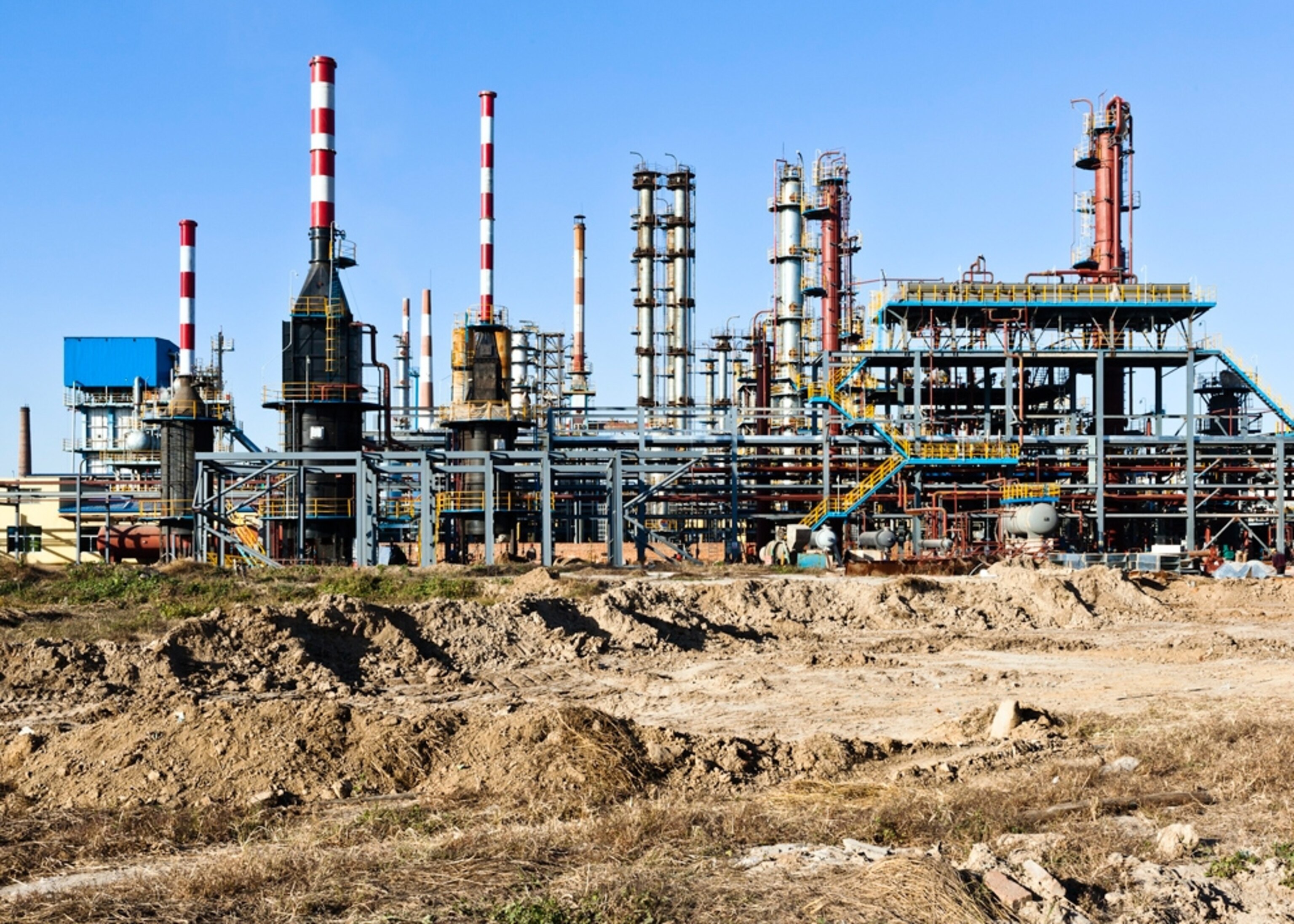 An oil and gas refinery, Boxing, China