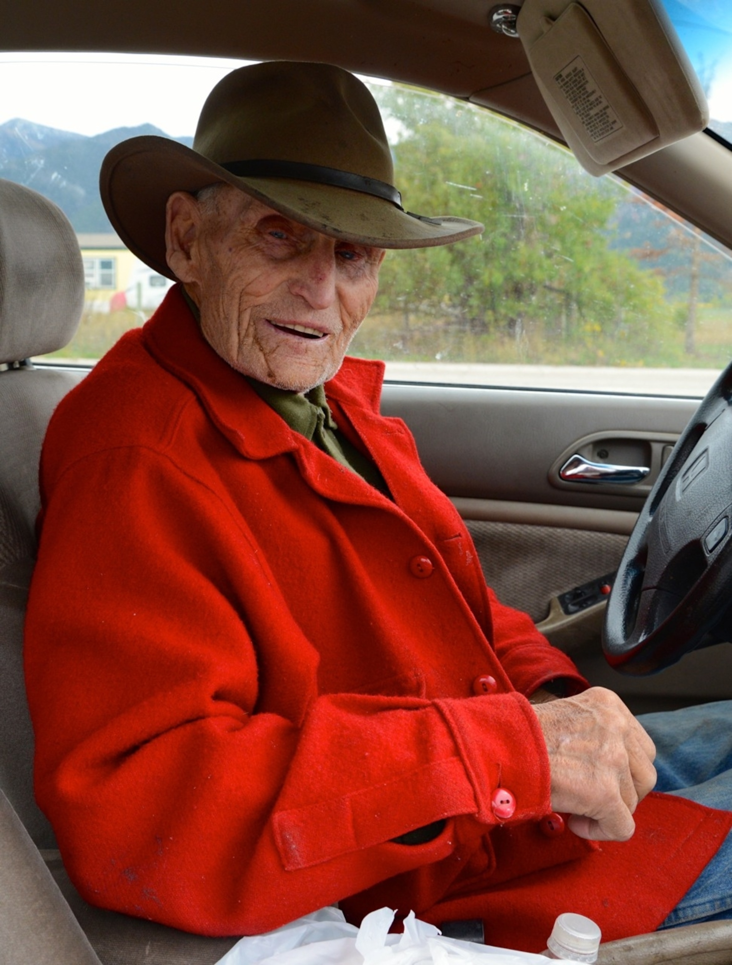Lloyd Baker, age 102, born and raised in Star Valley, Wyoming. His grandparents were among the first European settlers in the area. (Photo by Andrew Evans, National Geographic Traveler)