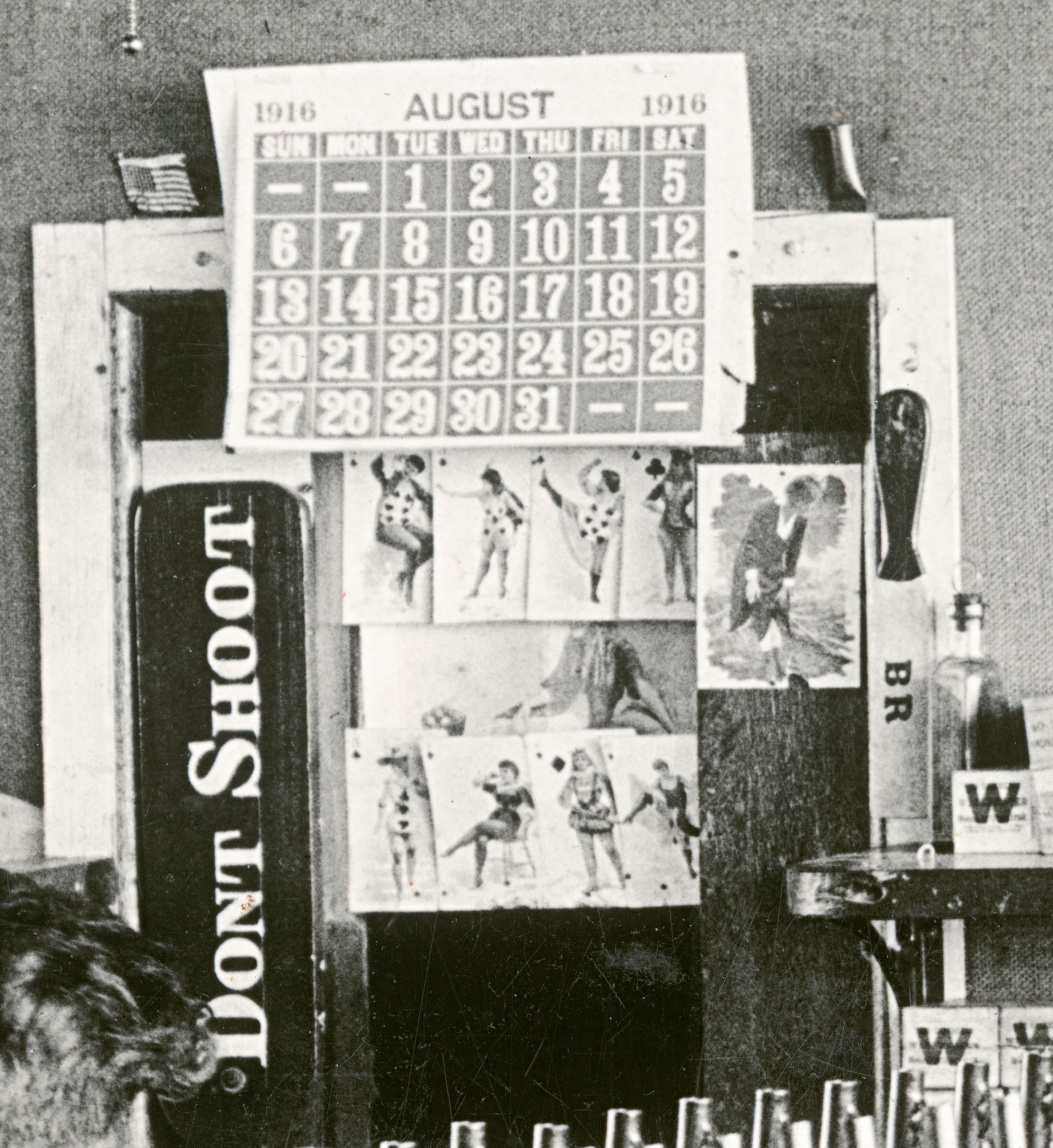 a calendar inside the Winchester Repeating Arms Company in New Haven, Connecticut