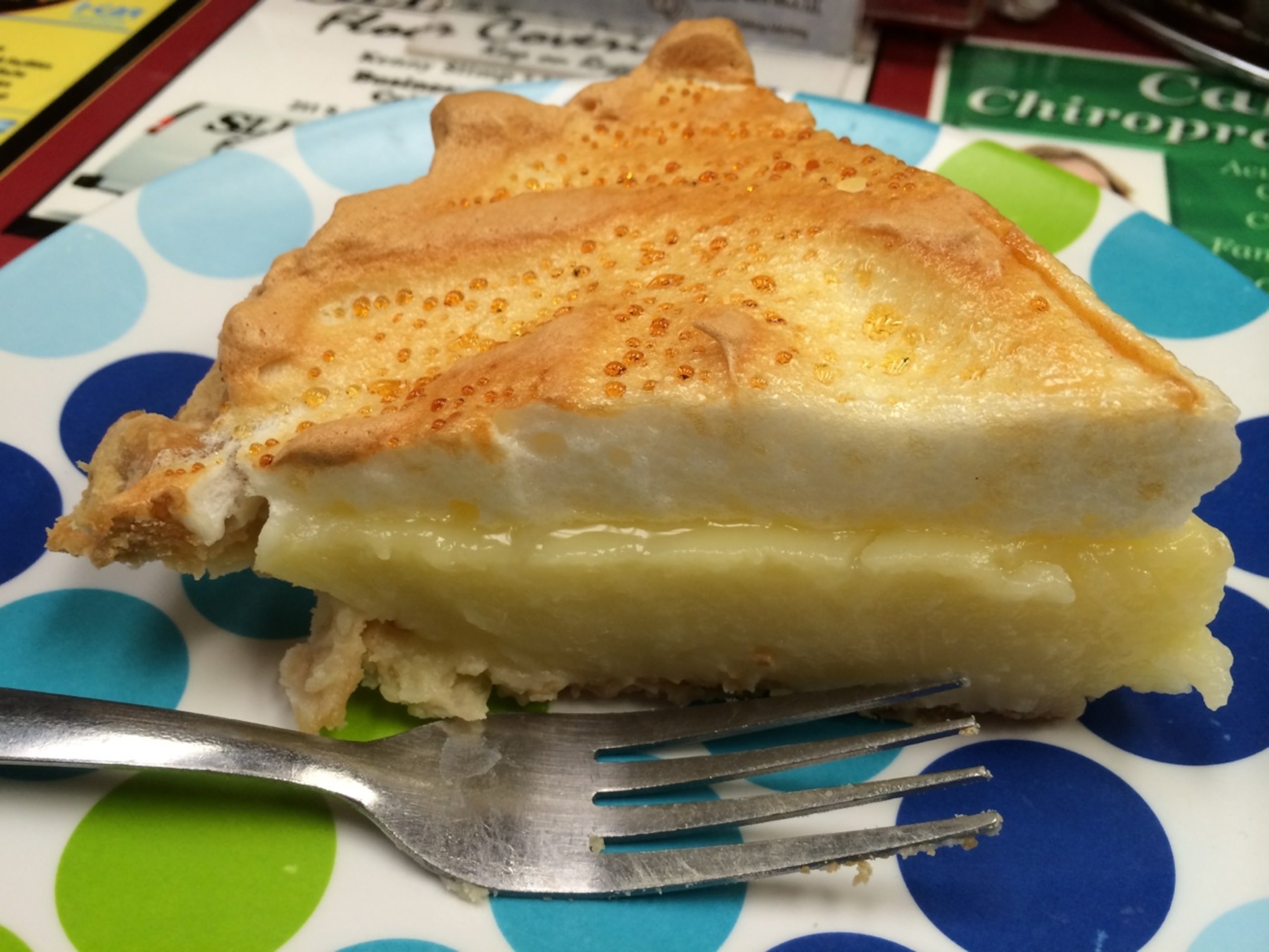 Everett's delicious lemon meringue pie, home-baked in his very own "De Lux" kitchen. (Photo by Andrew Evans, National Geographic Travel)