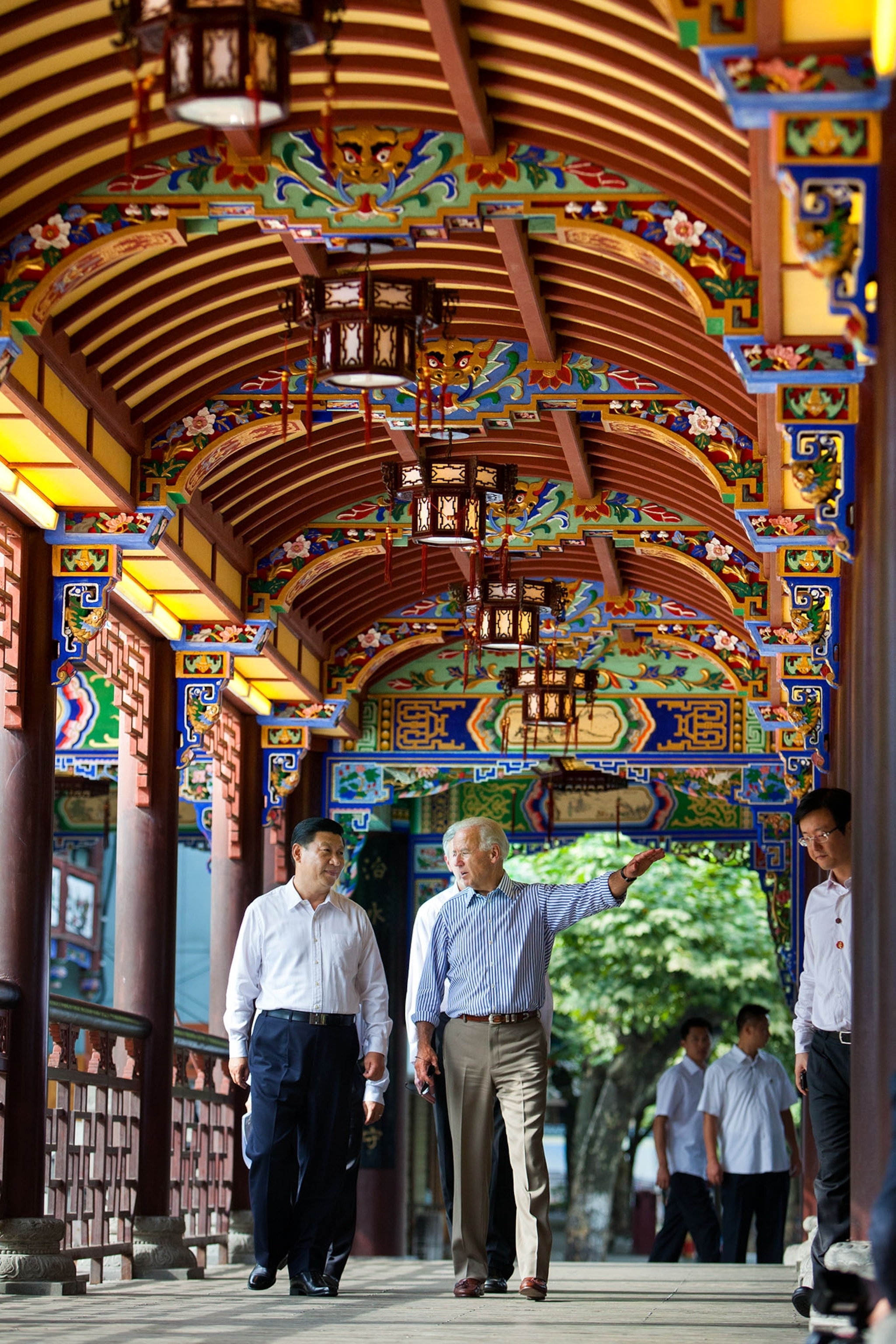 Vice President Joe Biden in Dujiangyan, China