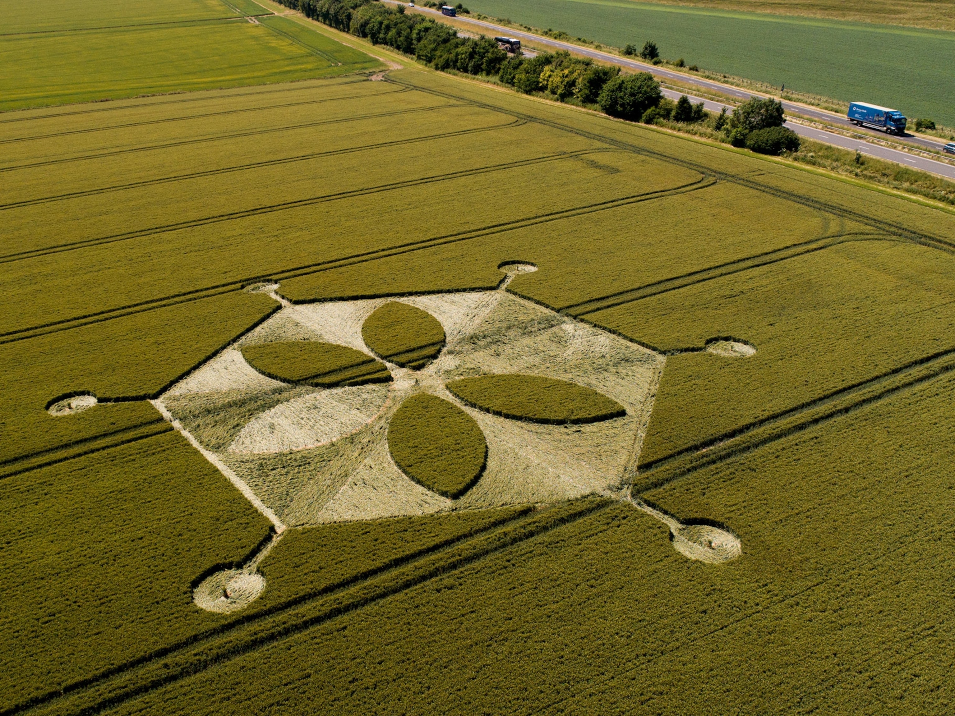 Pictures Of Crop Circle Tourism In England