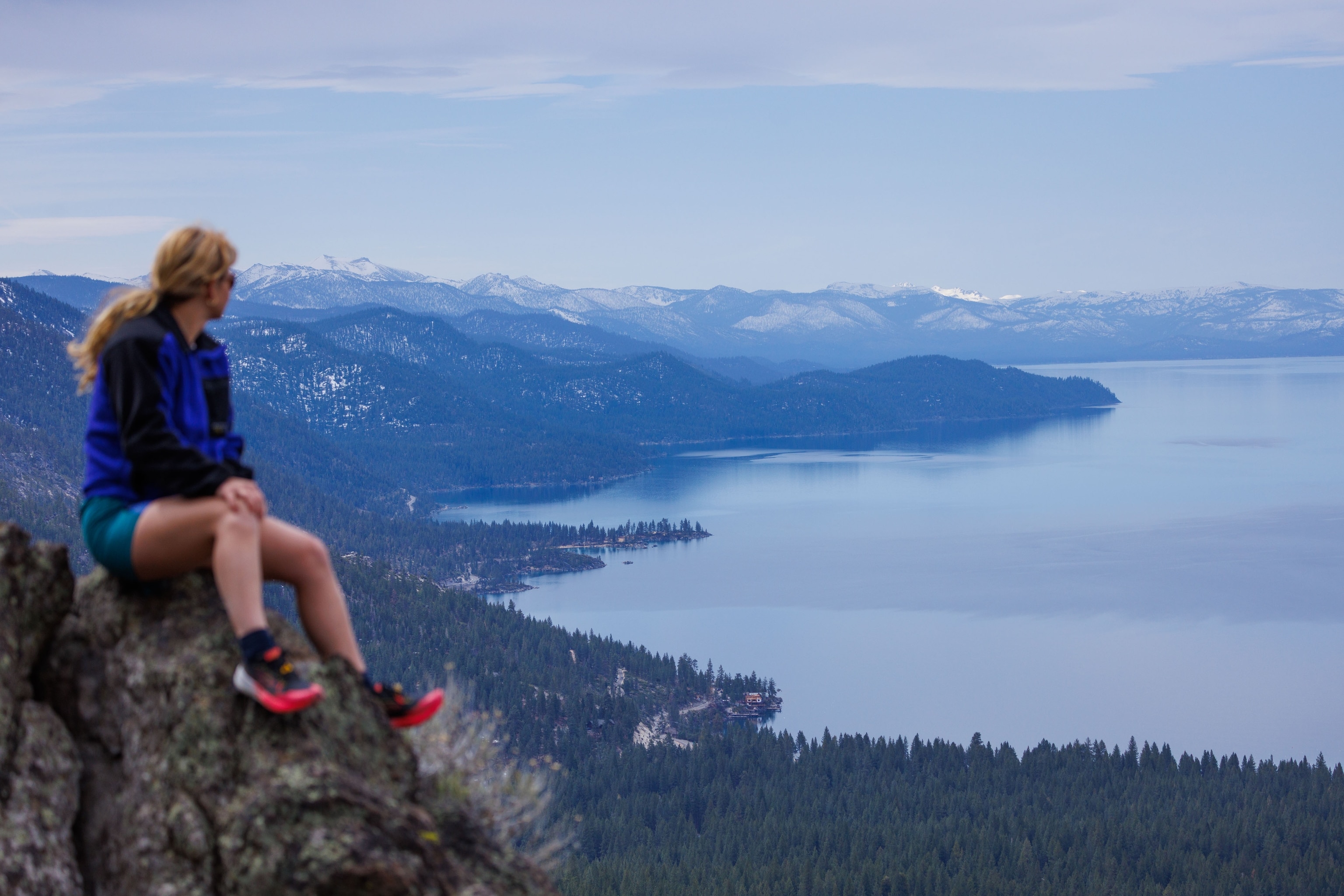 Lake Tahoe hiker
