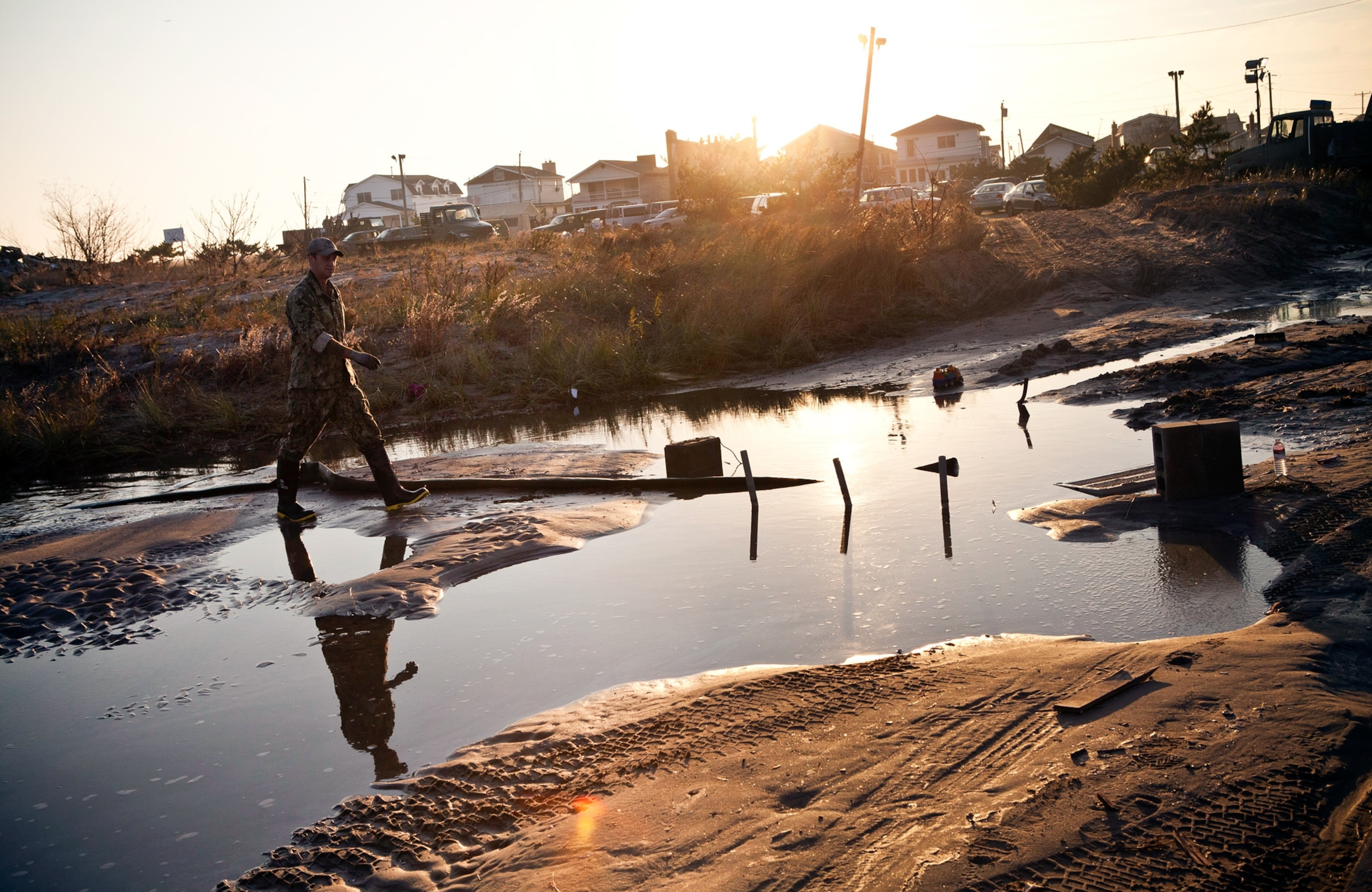 A strip of march along Jamaica Bay, Gateway National Recreation Area