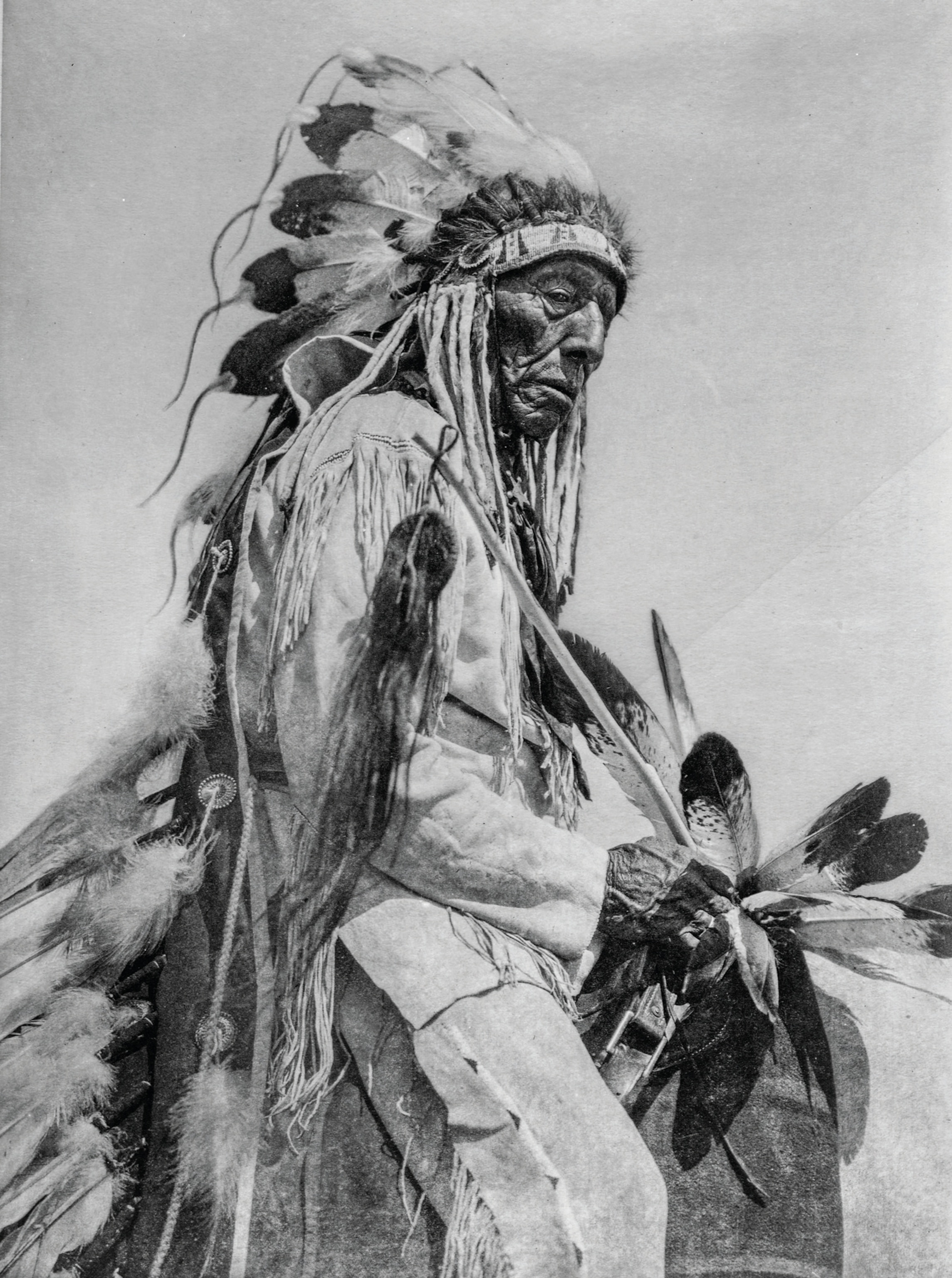 Portrait of a Southern Cheyenne man.