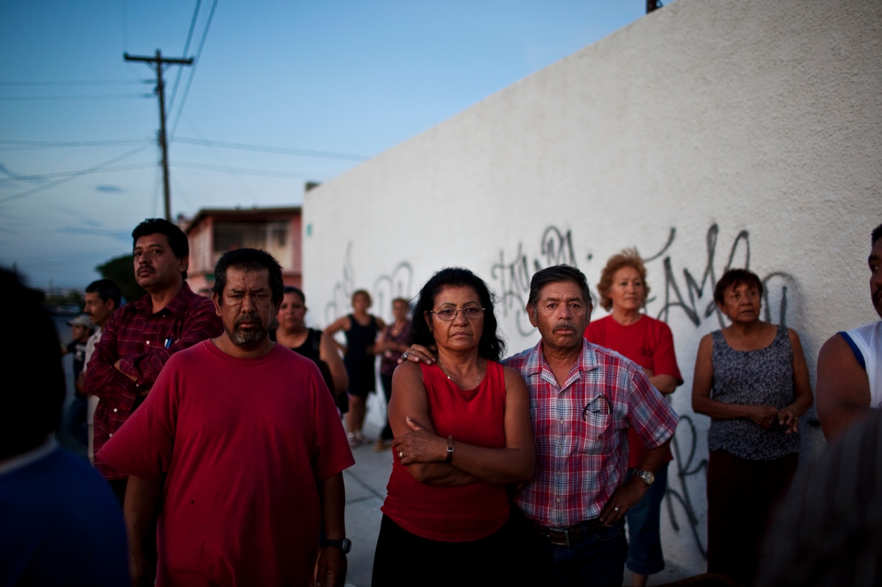 The scene where a body was found in Juarez, Mexico, on Aug. 2, 2009.