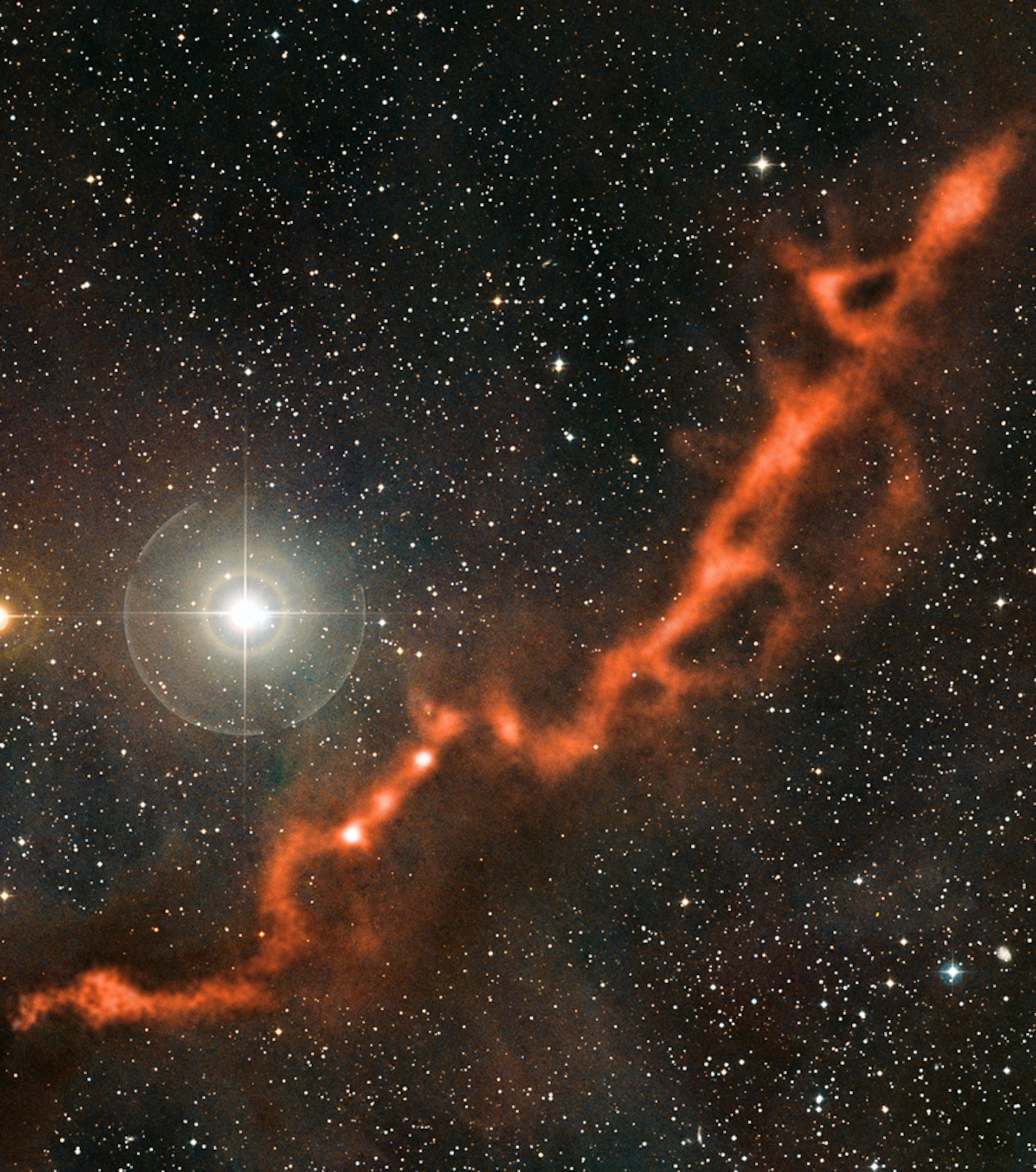 Cloud picture: a filament of dust in space