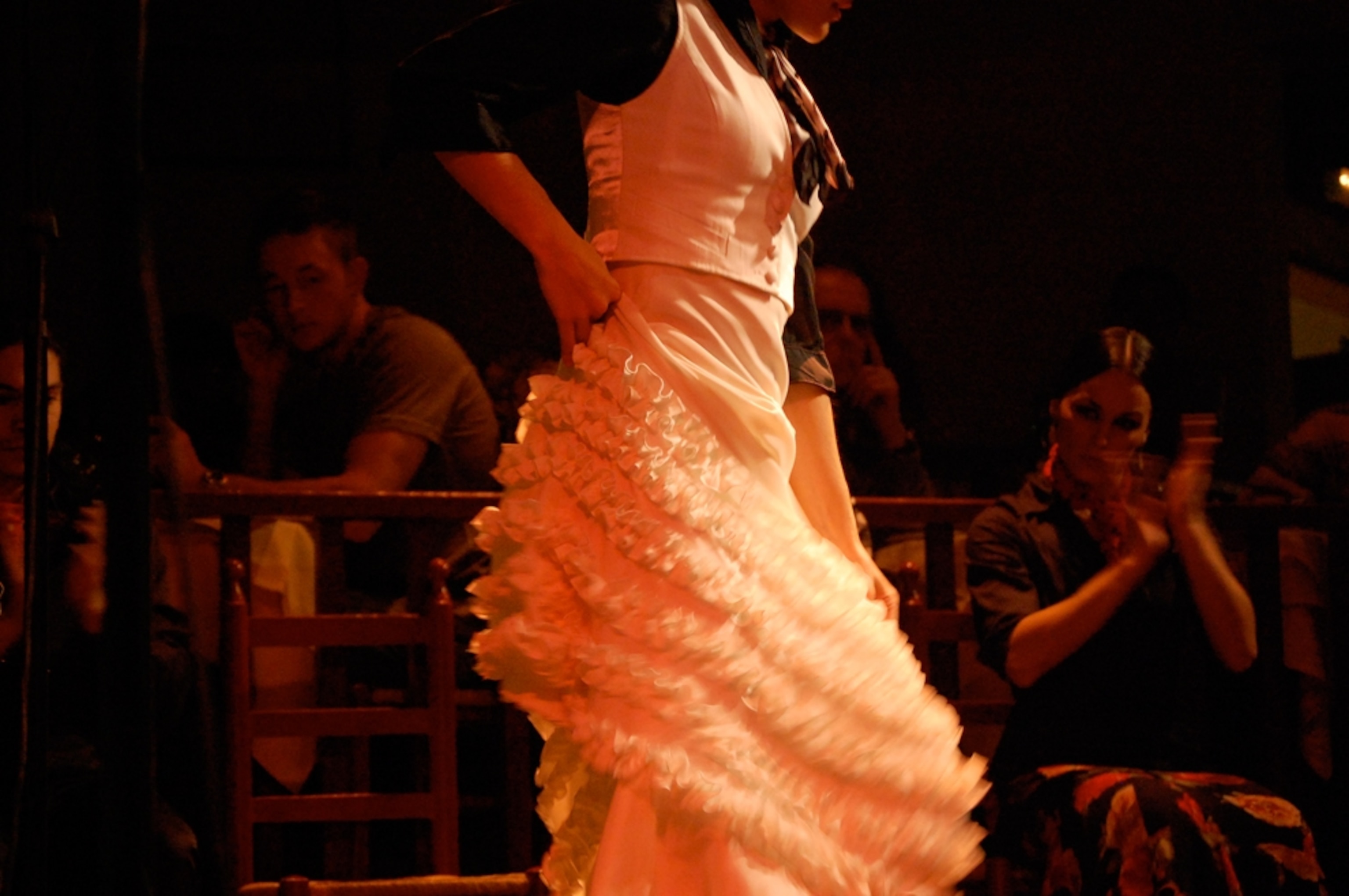 A flamenco dancer in Barcelona, Spain