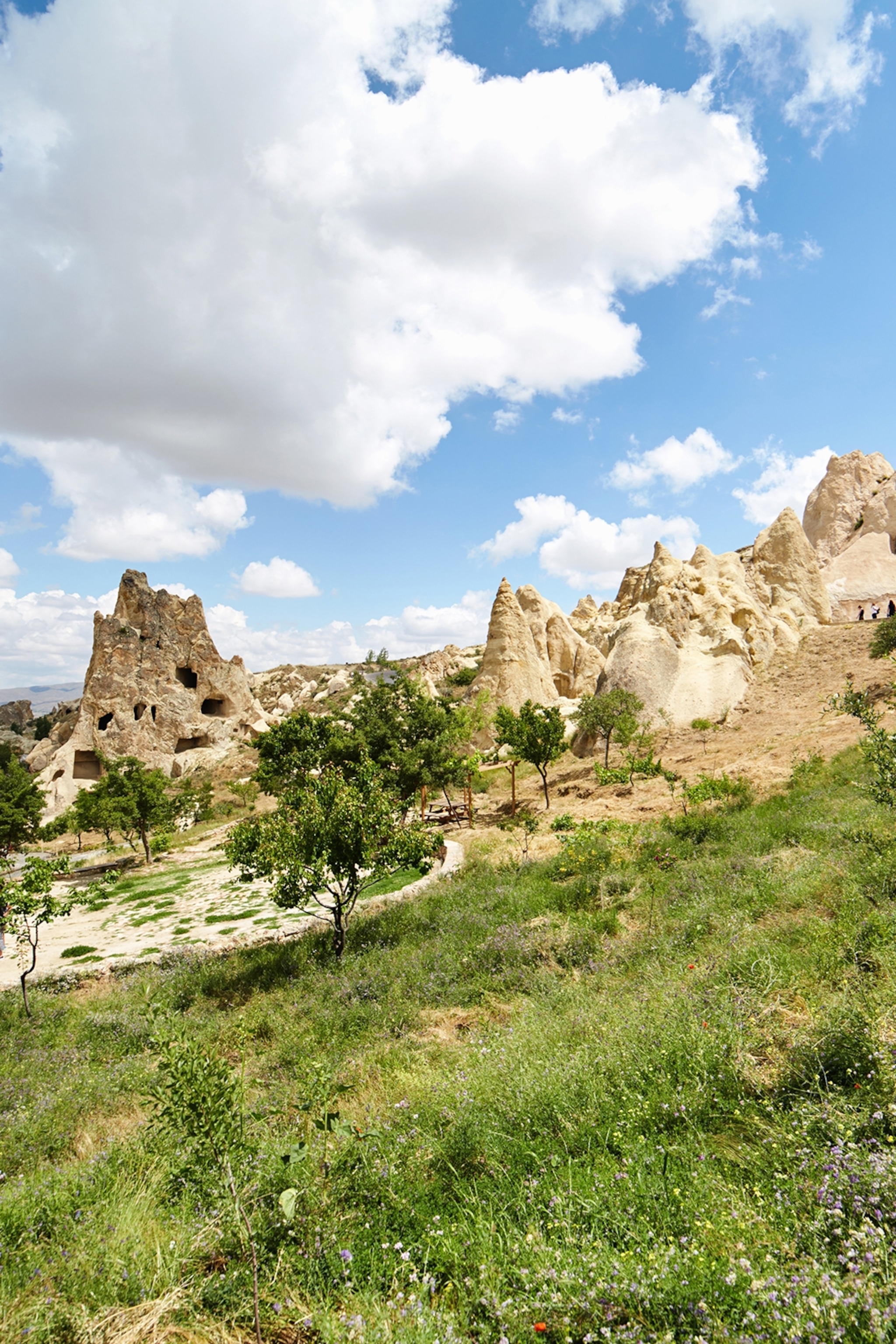 Ancient site with blue sky.
