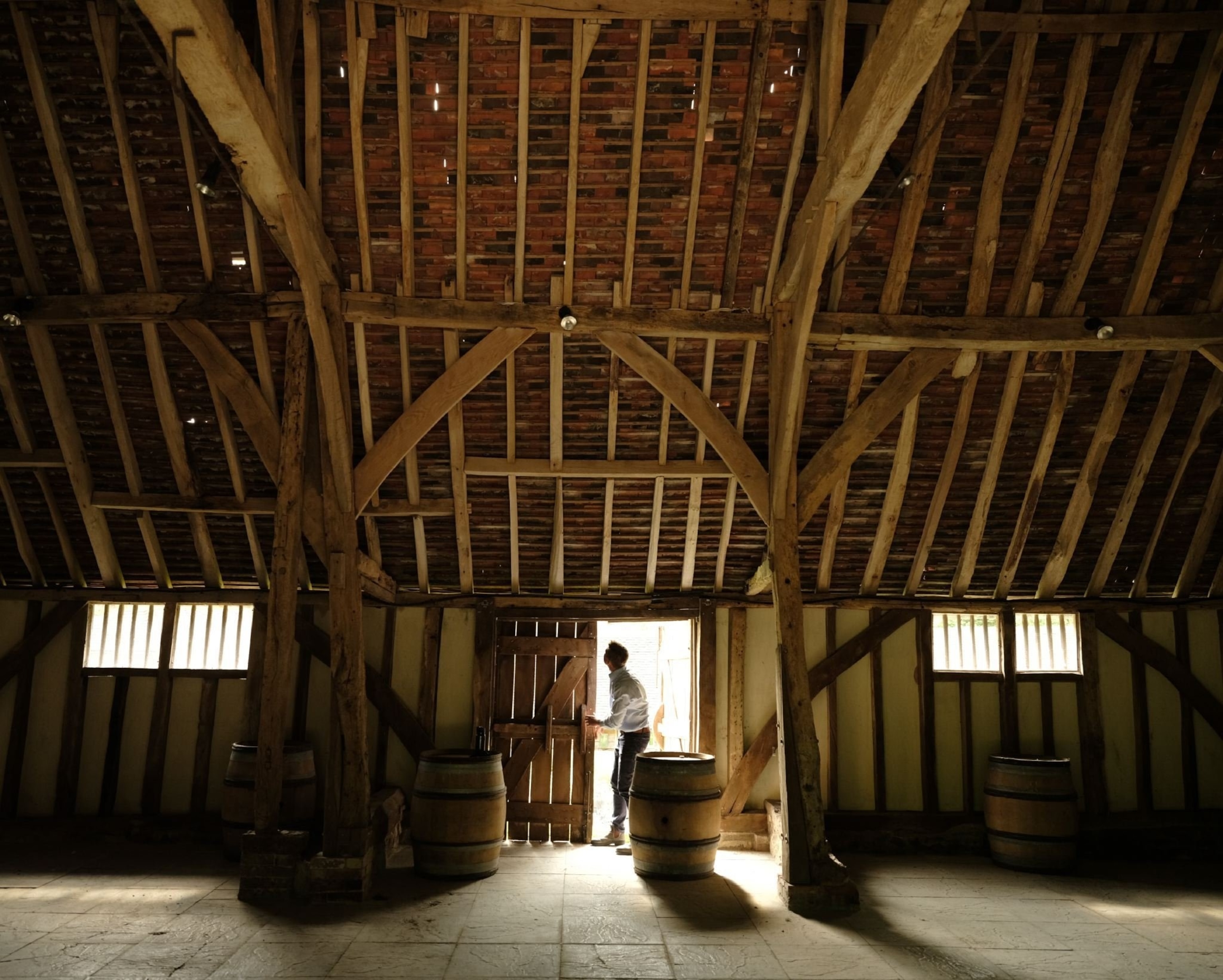 the interior of a winery in England