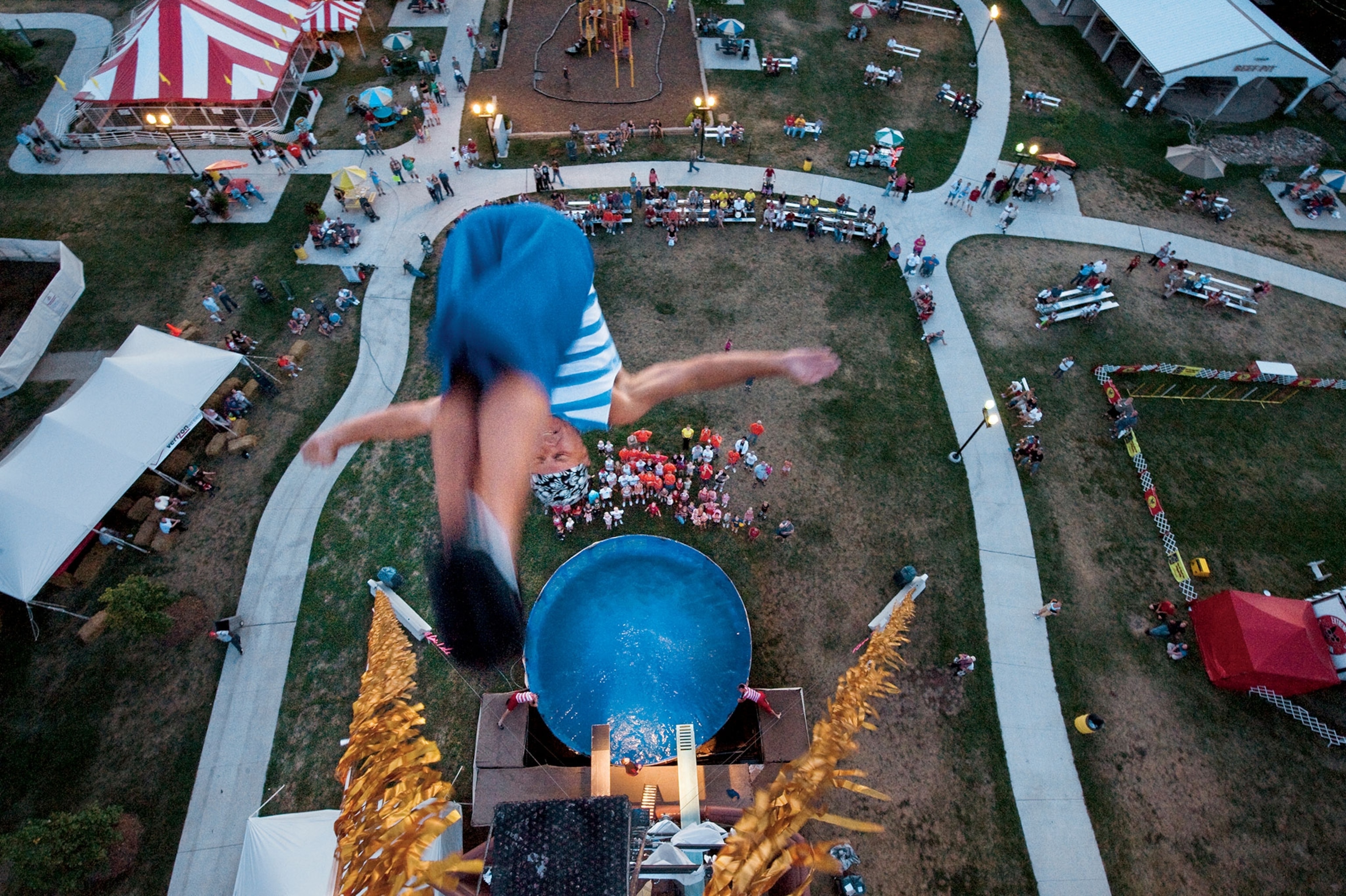 a swimming pool at the Nebraska State Fair