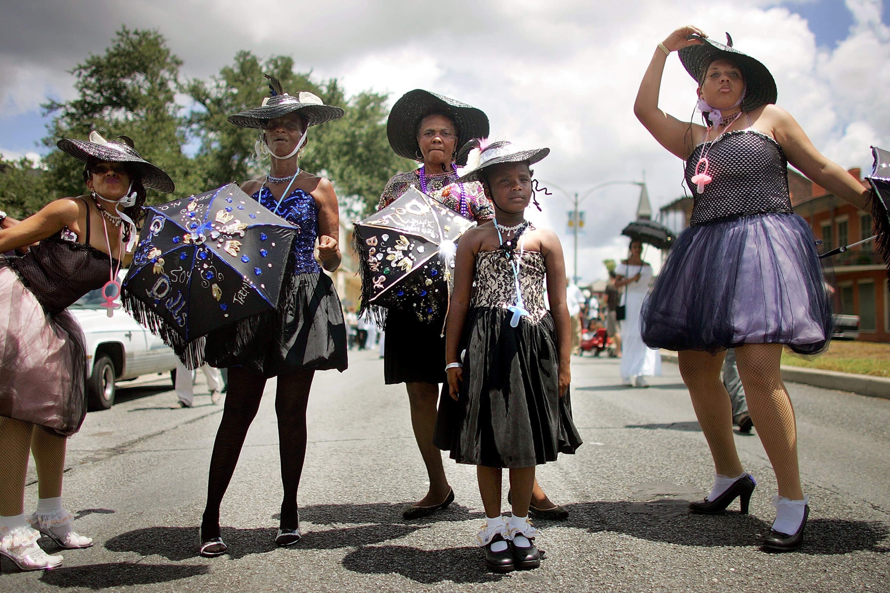 paraders at the Satchmo Summerfest in New Orleans, Louisiana