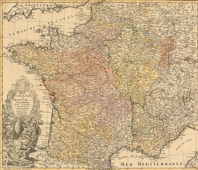 The historical region of G&eacute;vaudan, with its capital in the cathedral city of Mende, can be found on old documents (such as the 19th-century map, above).