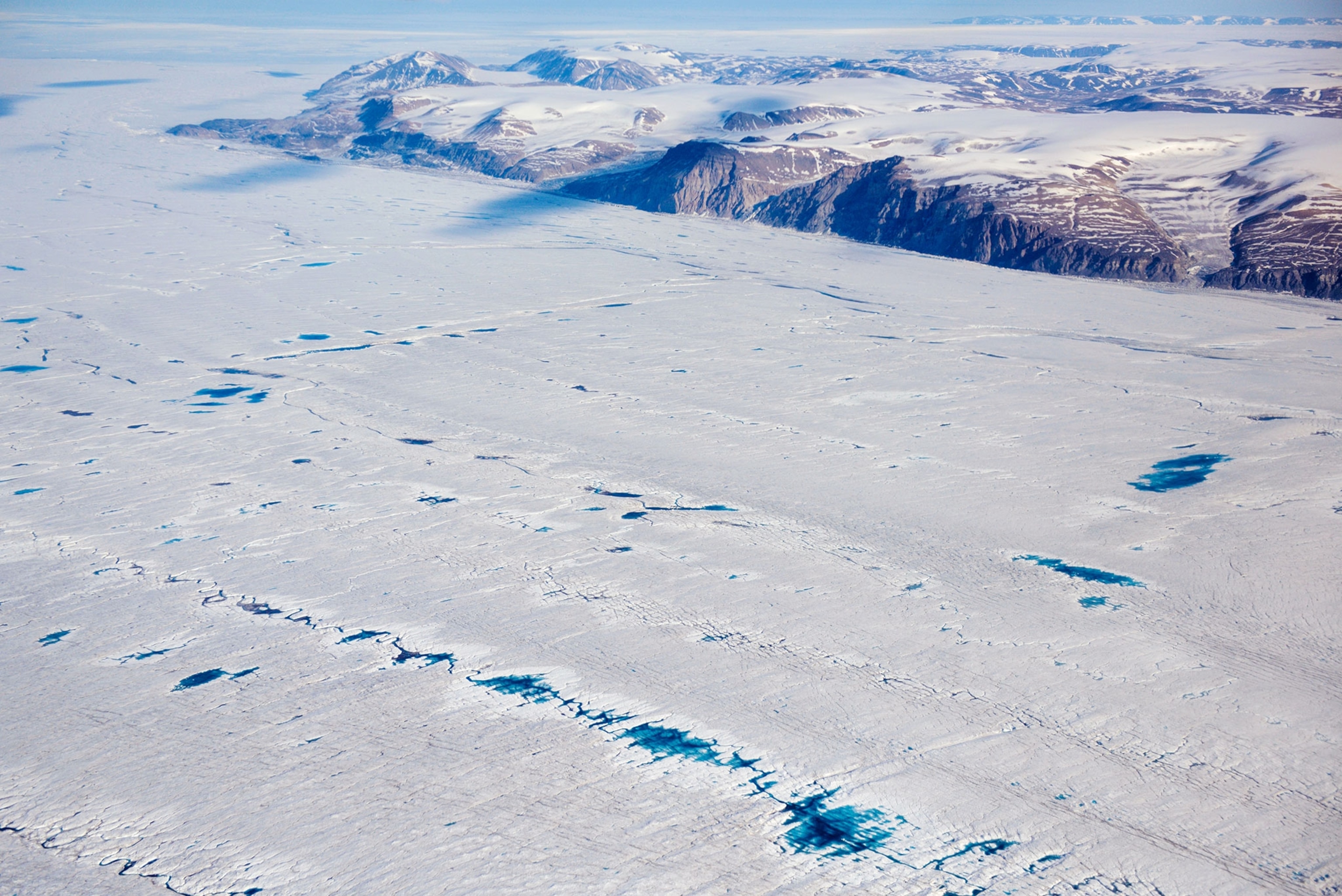 miles of ice in Greenland