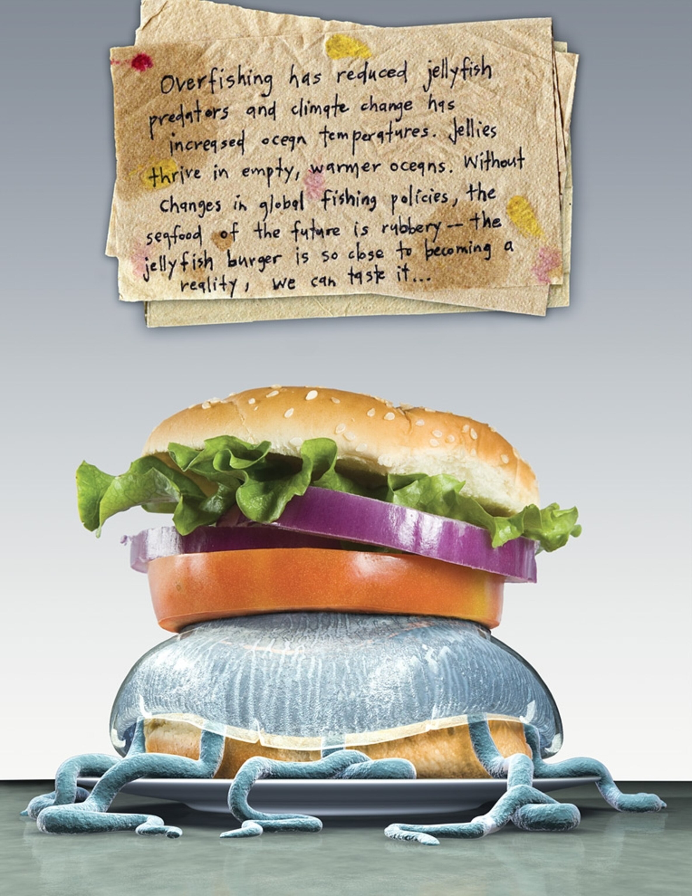 a jellyfish burger -- among the best science pictures of 2009