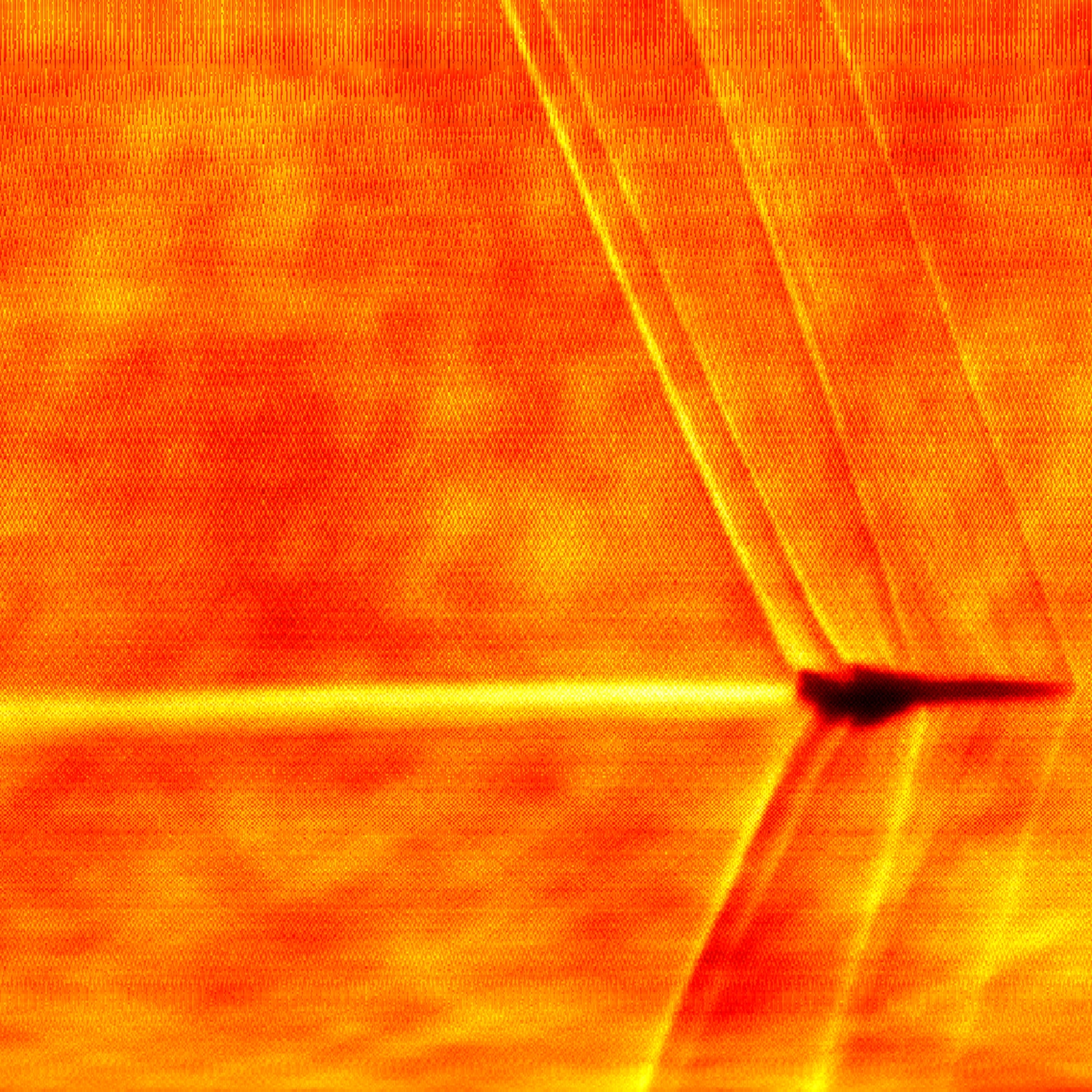 A Schlieren photograph shows the XB-1 jet breaking the sound barrier