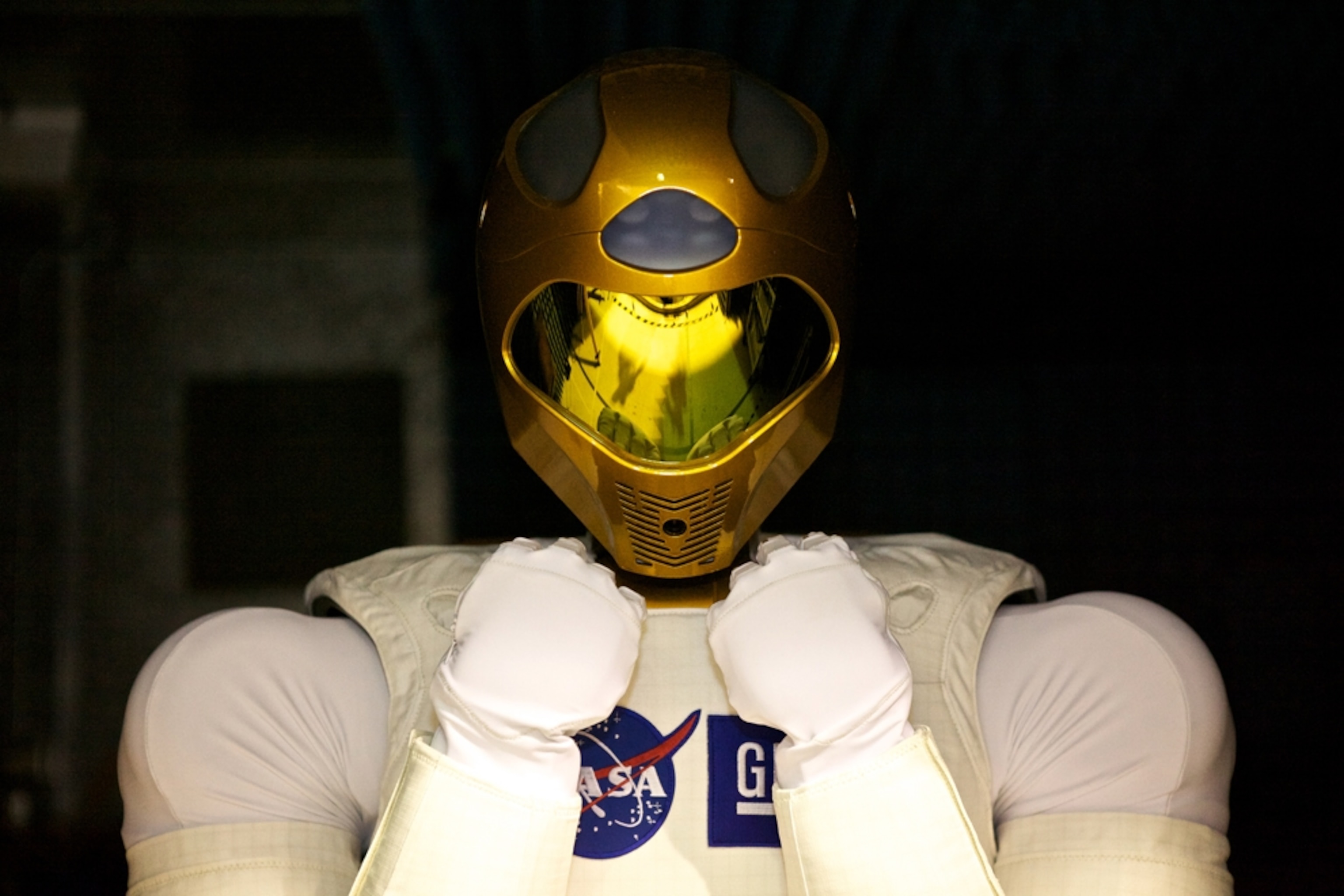 Robonaut2, the first humanoid robot due to fly in space--to be delivered by the NASA space shuttle Discovery.