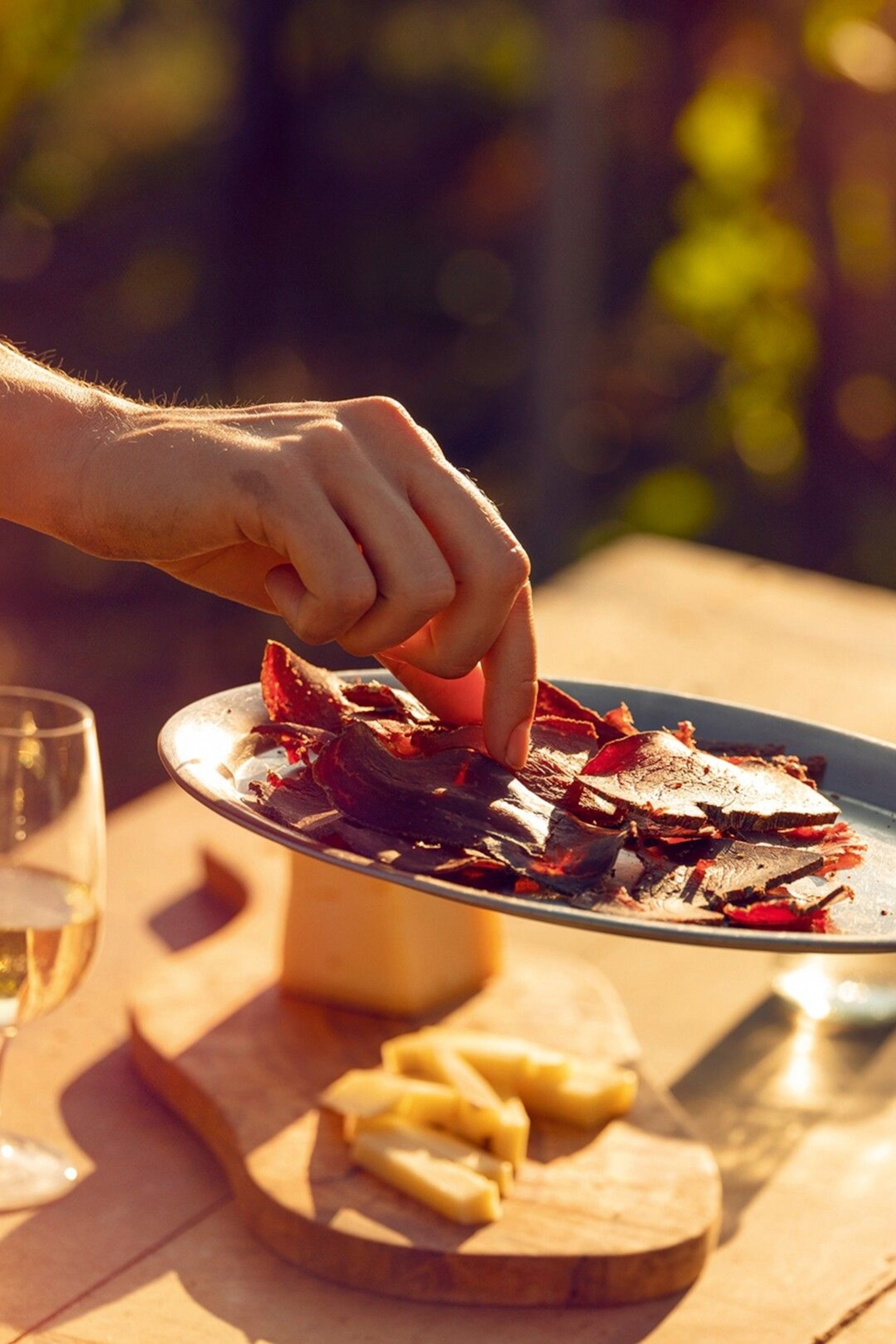 Charcuterie and cheese pairing in the Valais village of Varen.