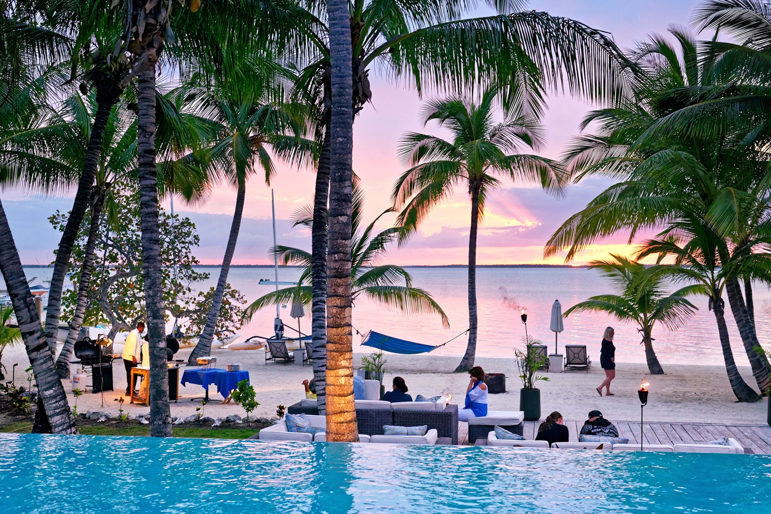 the Tiamo Resort Hotel on the island of Andros, Bahamas