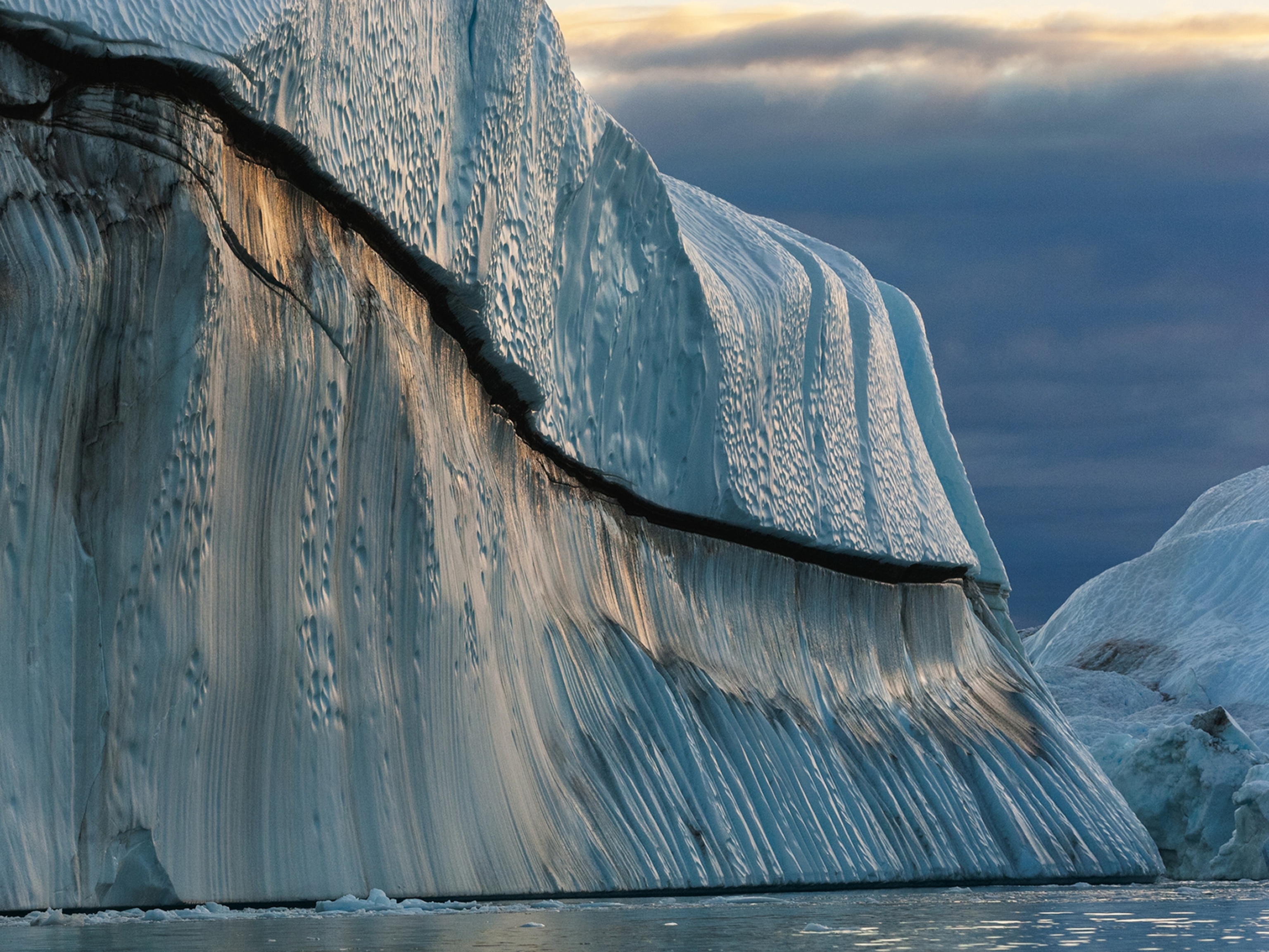 an eroding North Atlantic iceberg